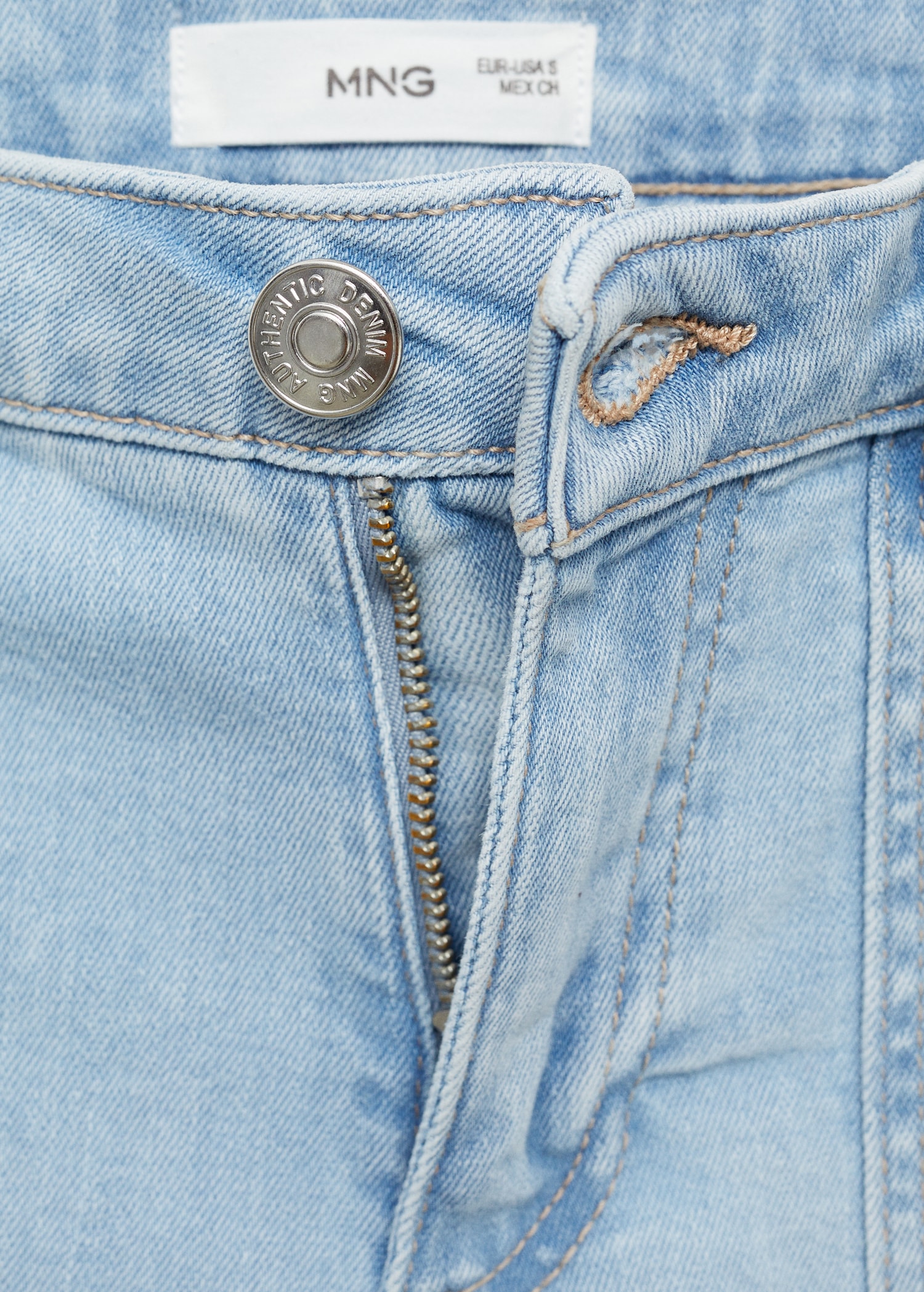 Wideleg low frayed hem jeans - Details of the article 8