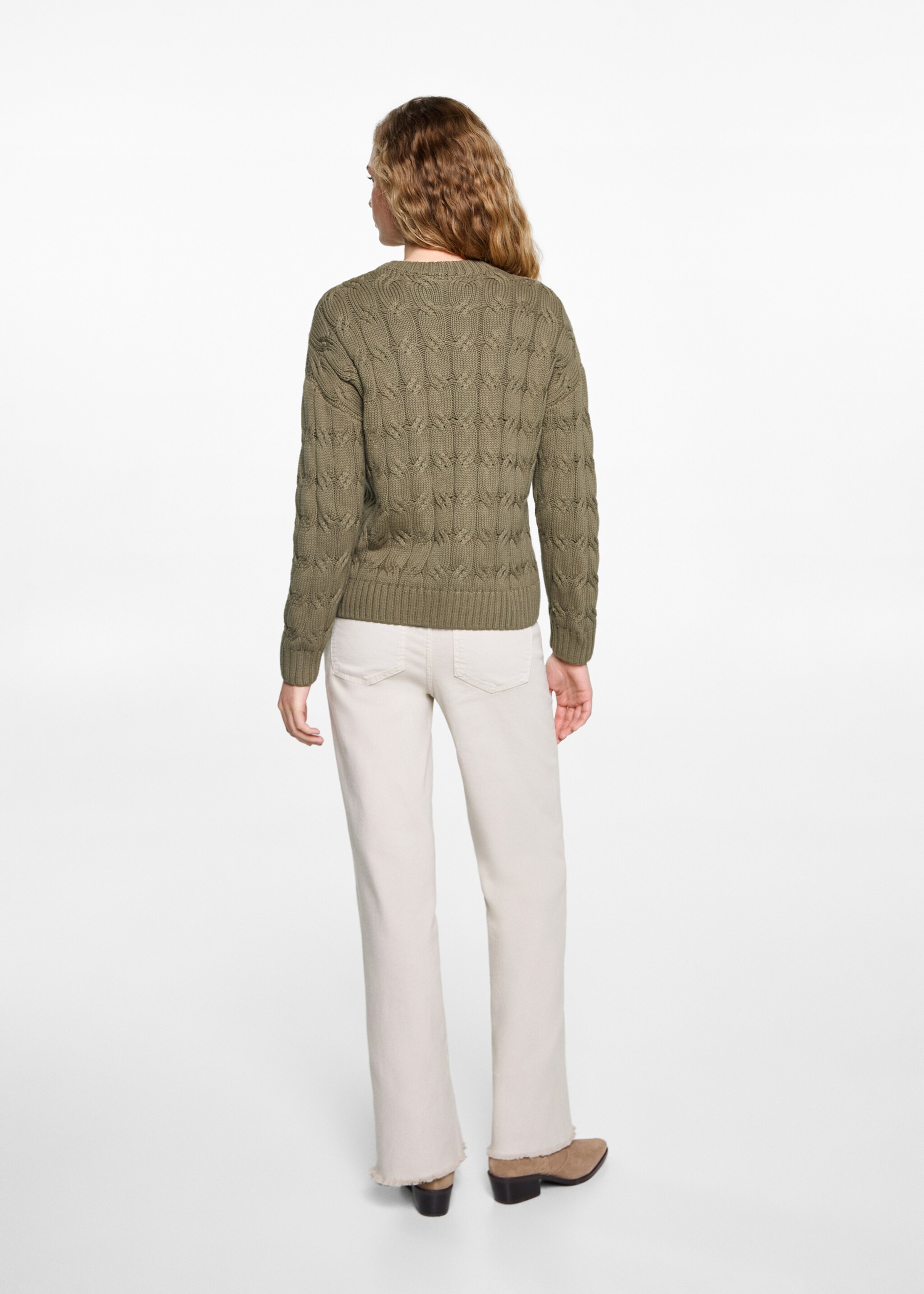 Pull-over maille torsadée - Verso de l’article