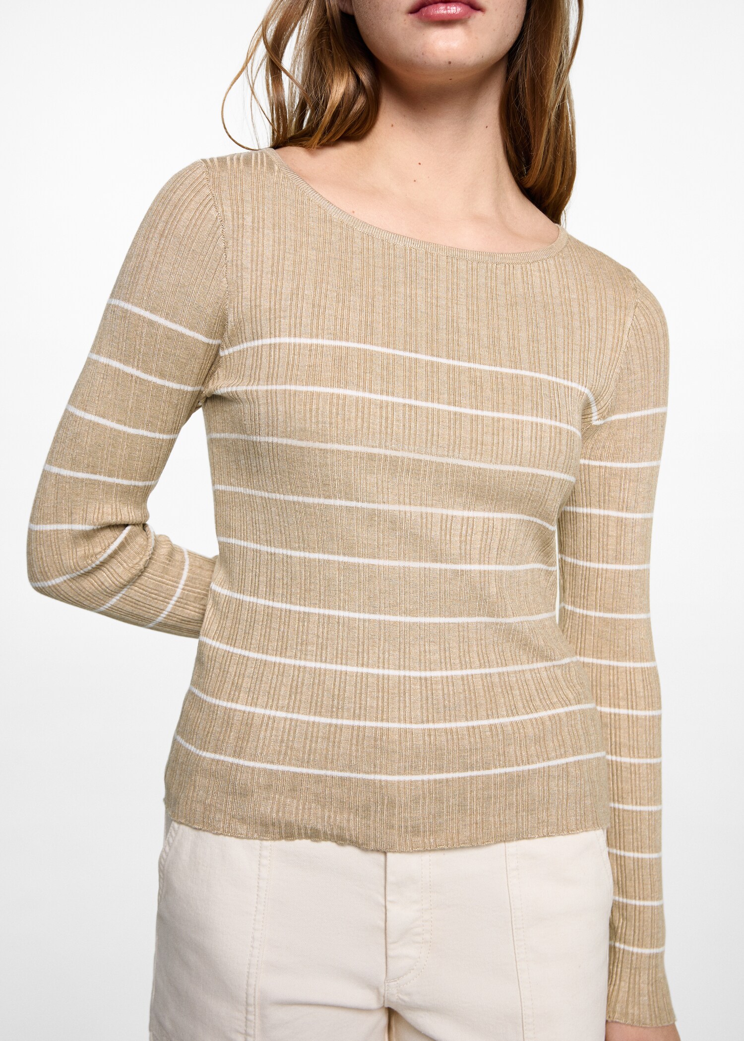 Pull-over côtelé à rayures - Détail de l'article 6