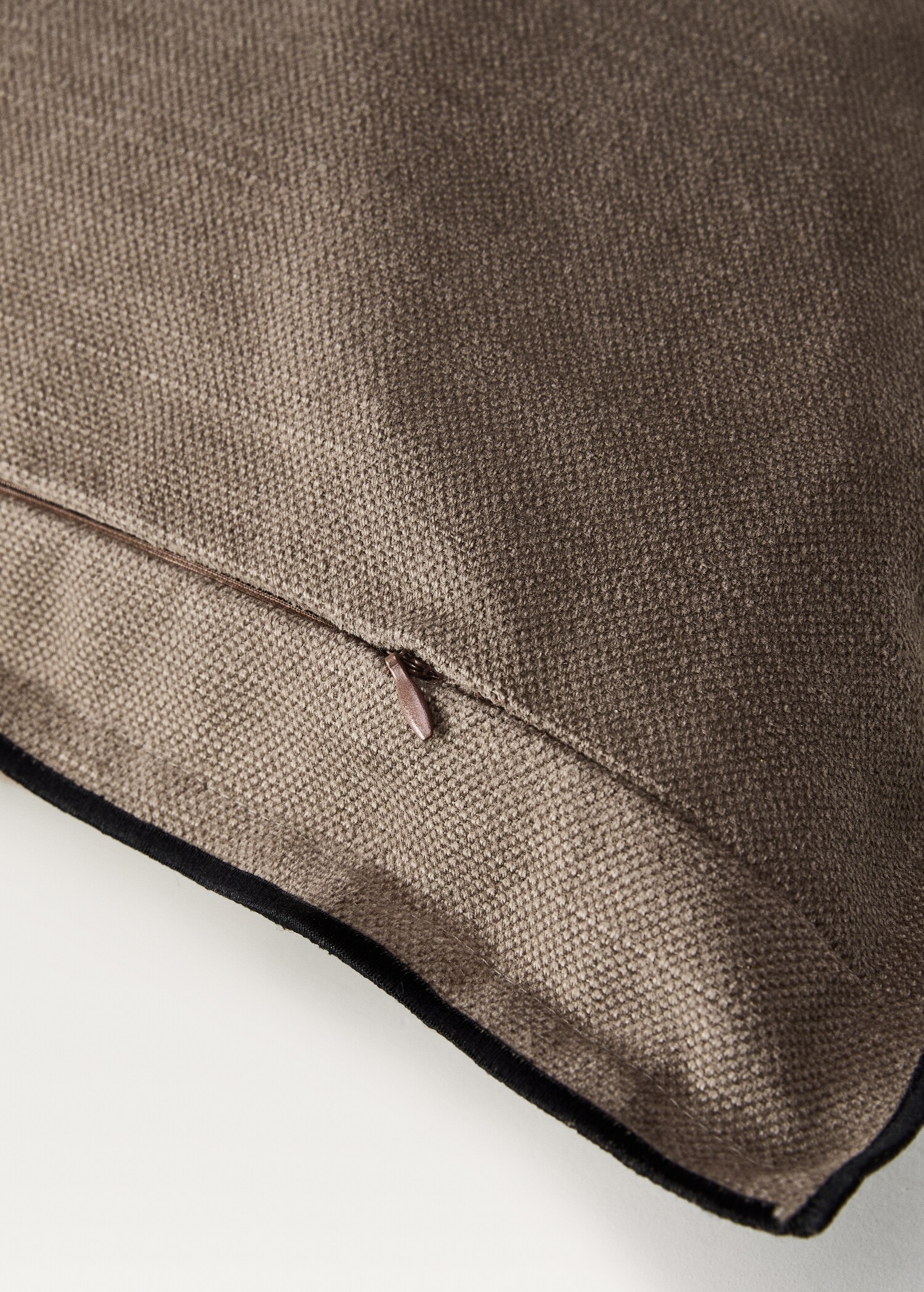 Housse de coussin coton et lin overlock 50x50 cm - Détail de l'article 1