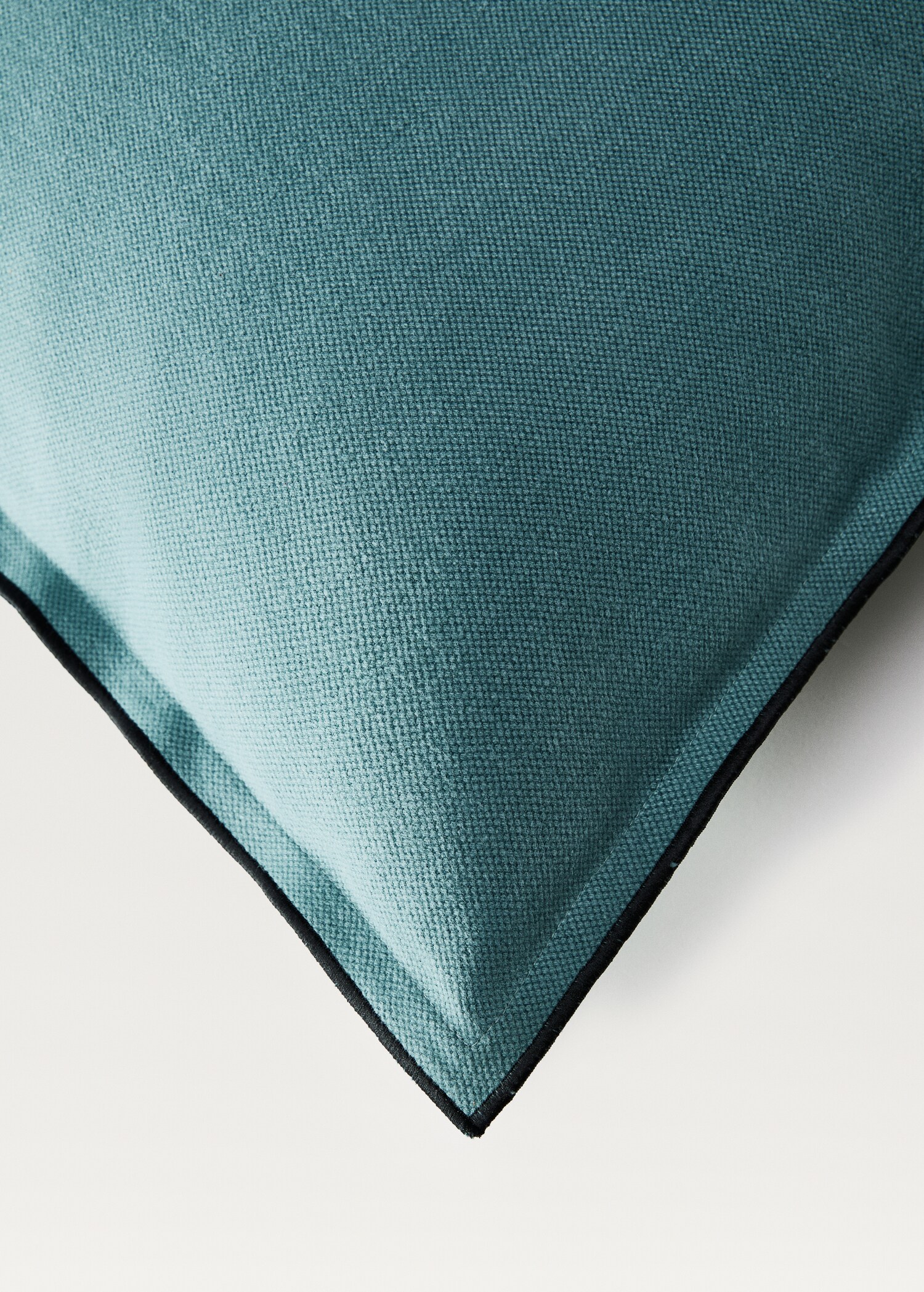 Kuddfodral bomull-linne med overlock 50x50 cm - Detaljer om artikeln 2