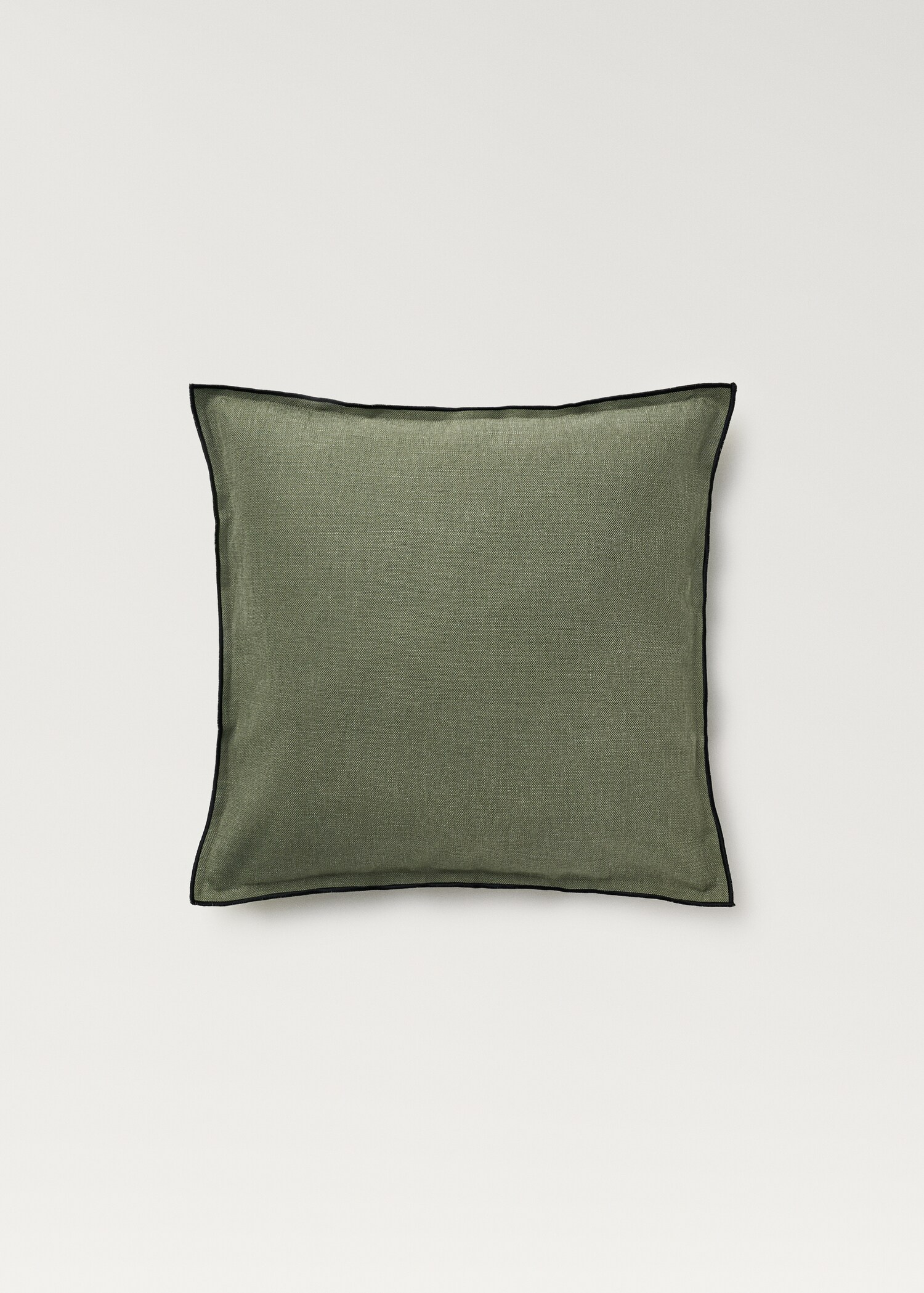 Kuddfodral bomull-linne med overlock 50x50 cm - Artikel utan modell
