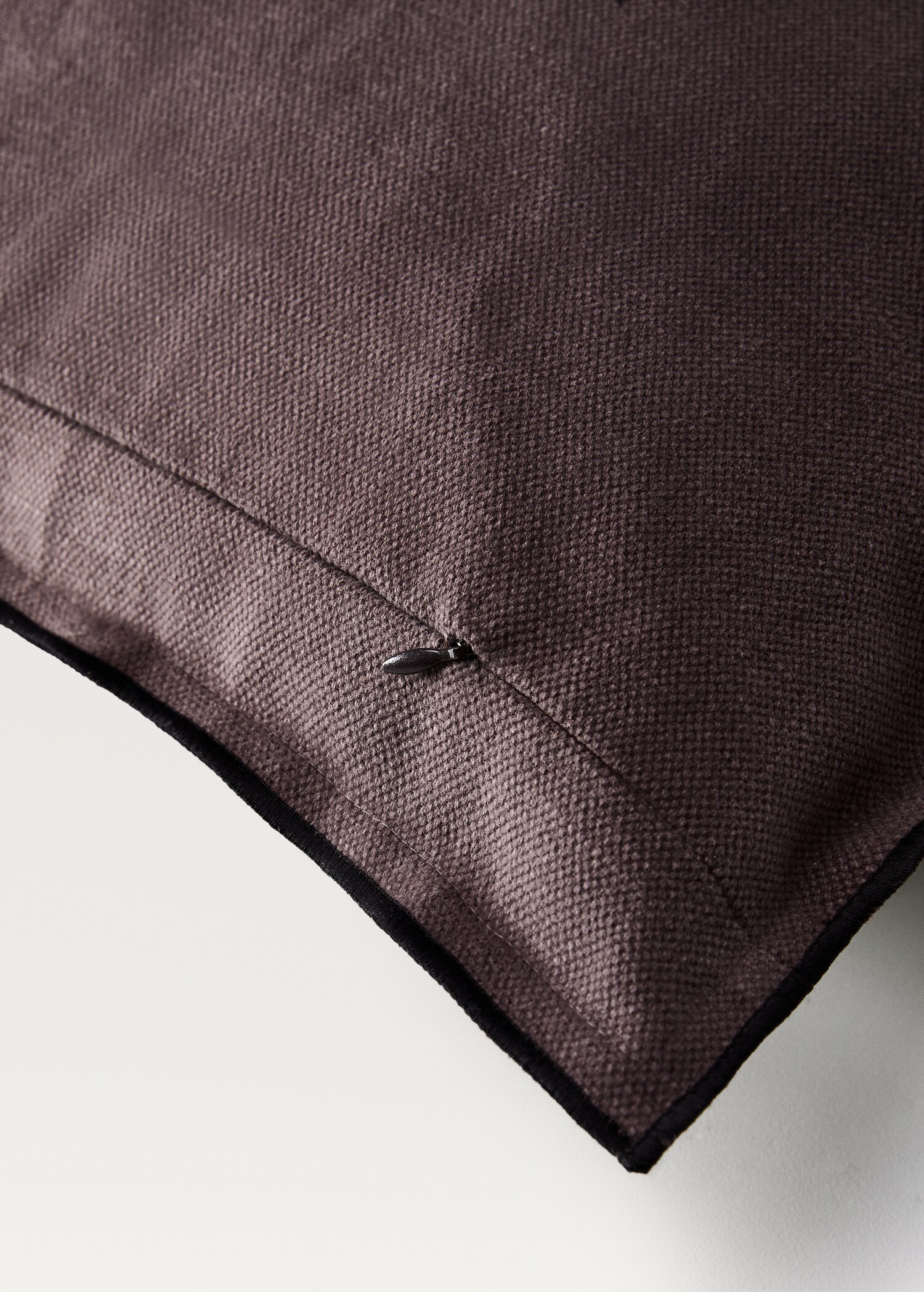 Kuddfodral bomull-linne med overlock 50x50 cm - Detaljer om artikeln 1
