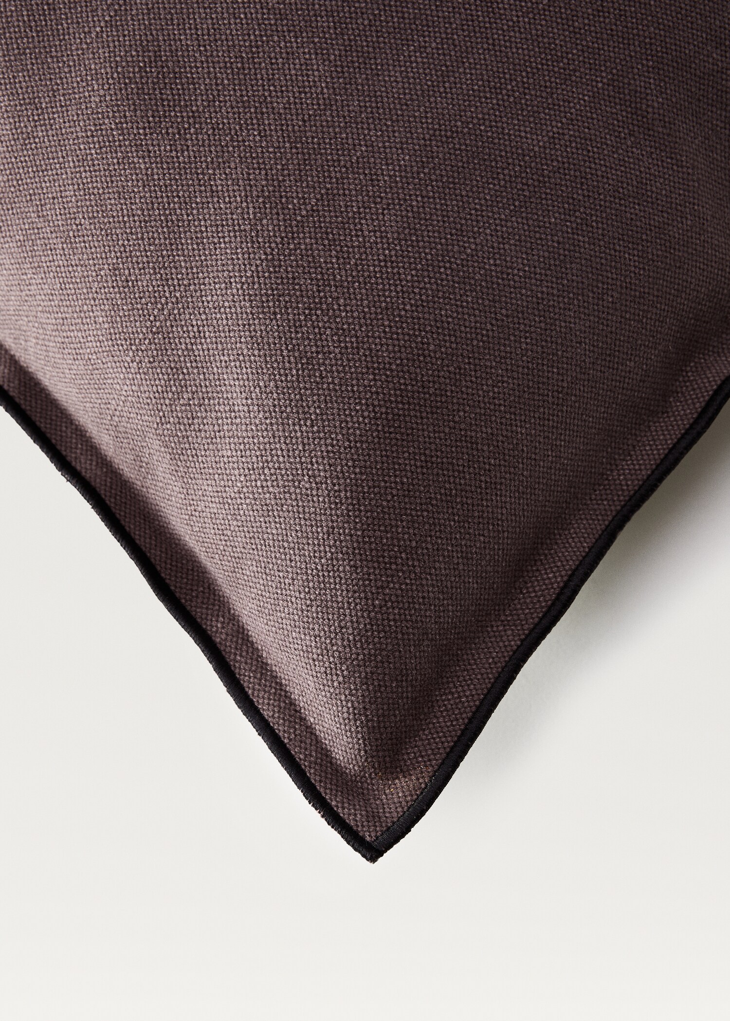 Kuddfodral bomull-linne med overlock 50x50 cm - Detaljer om artikeln 2