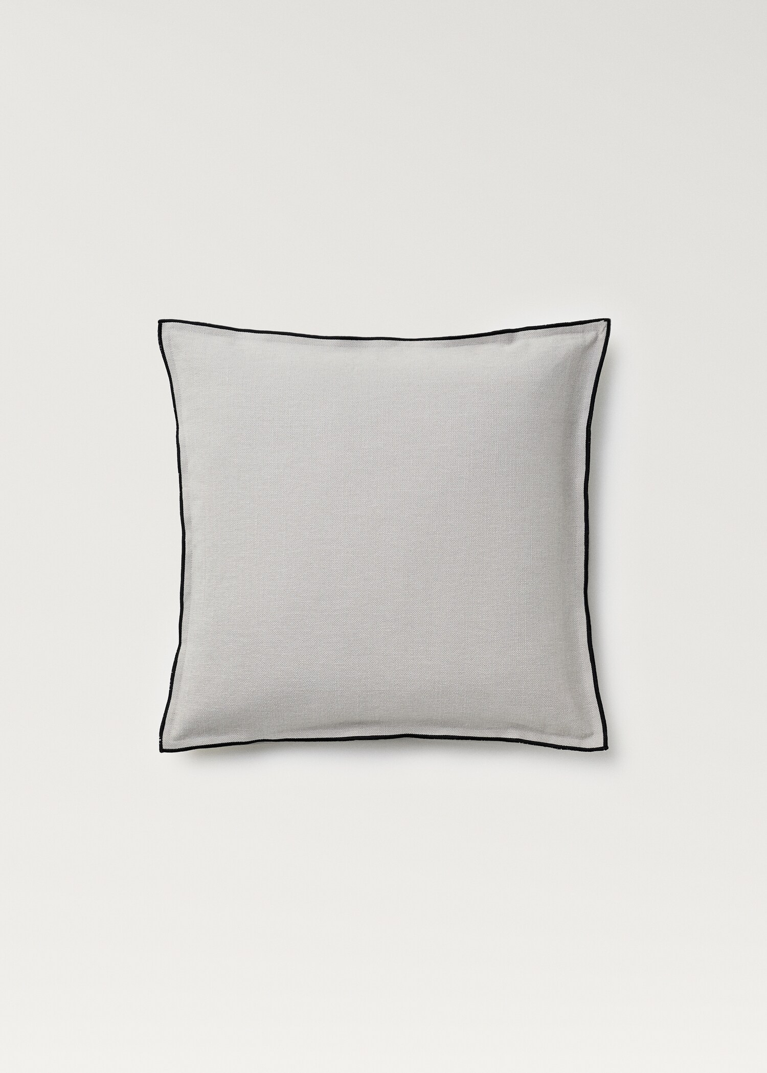 Kuddfodral bomull-linne med overlock 50x50 cm - Artikel utan modell