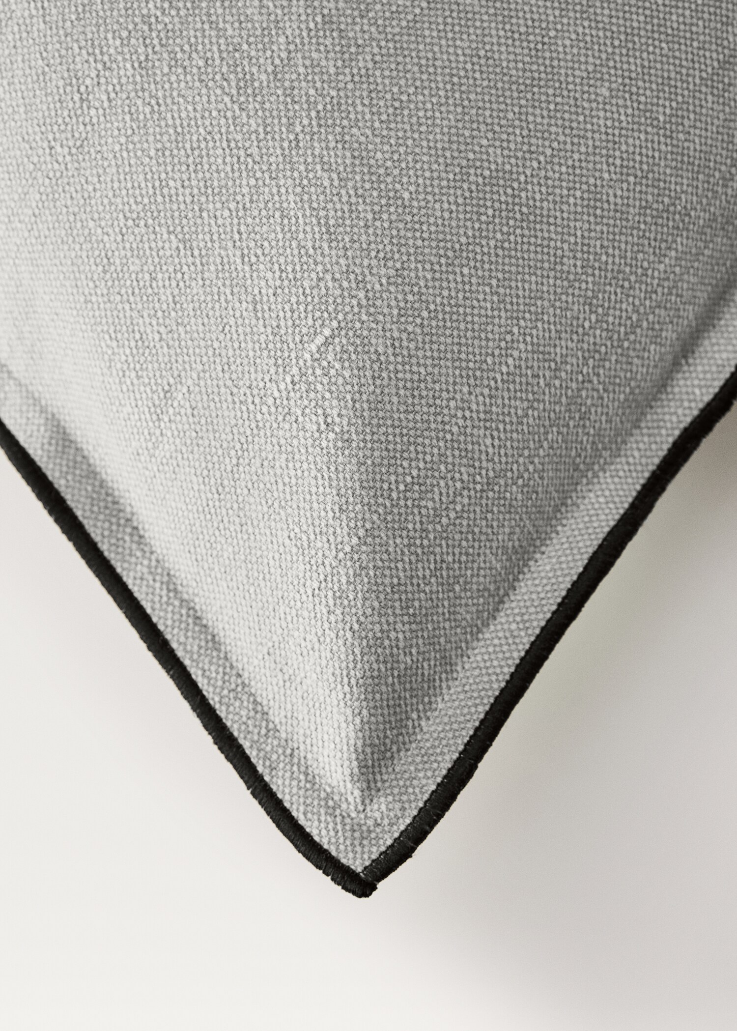 Kuddfodral bomull-linne med overlock 50x50 cm - Detaljer om artikeln 2