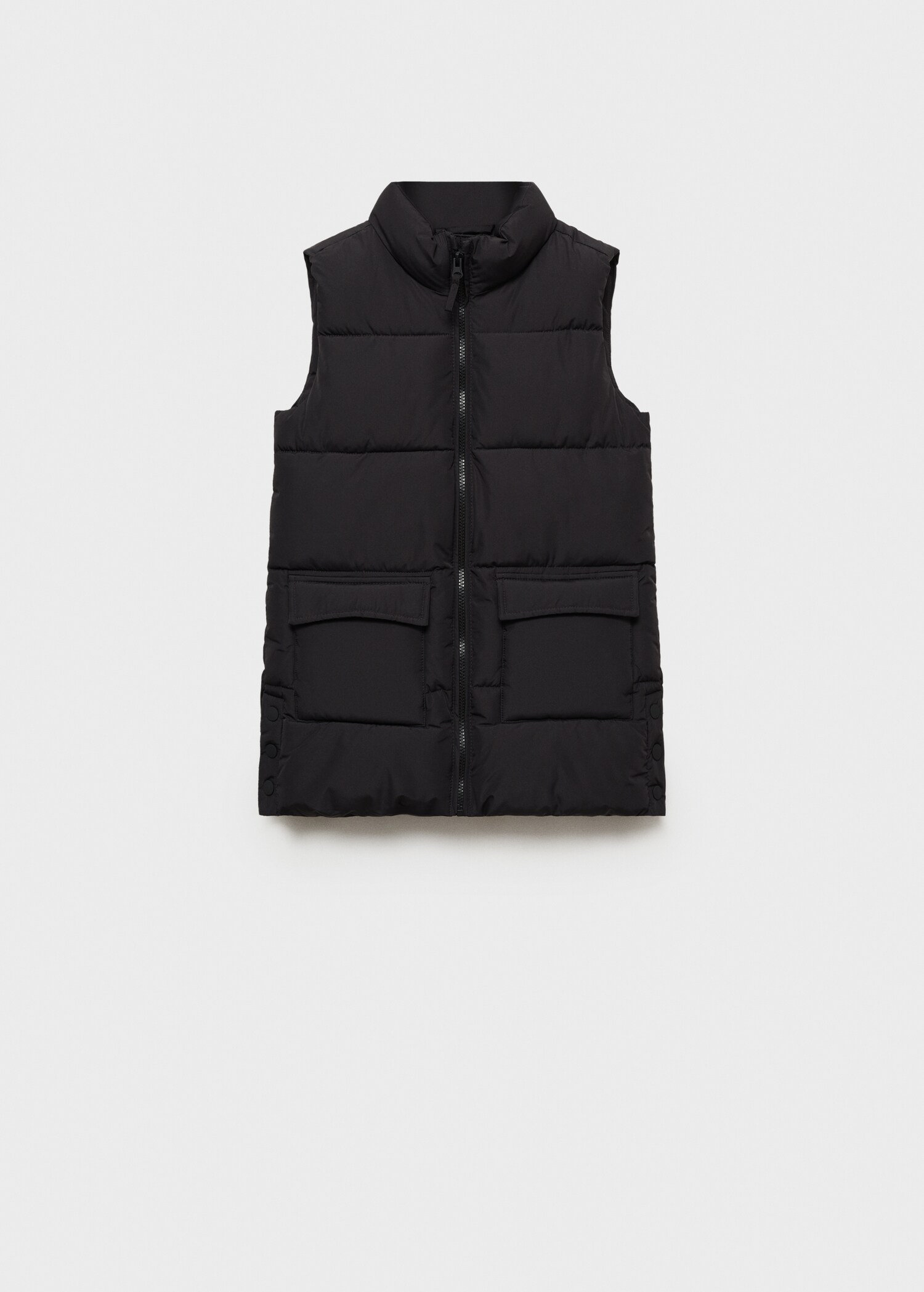 Long quilted gilet - Article without model