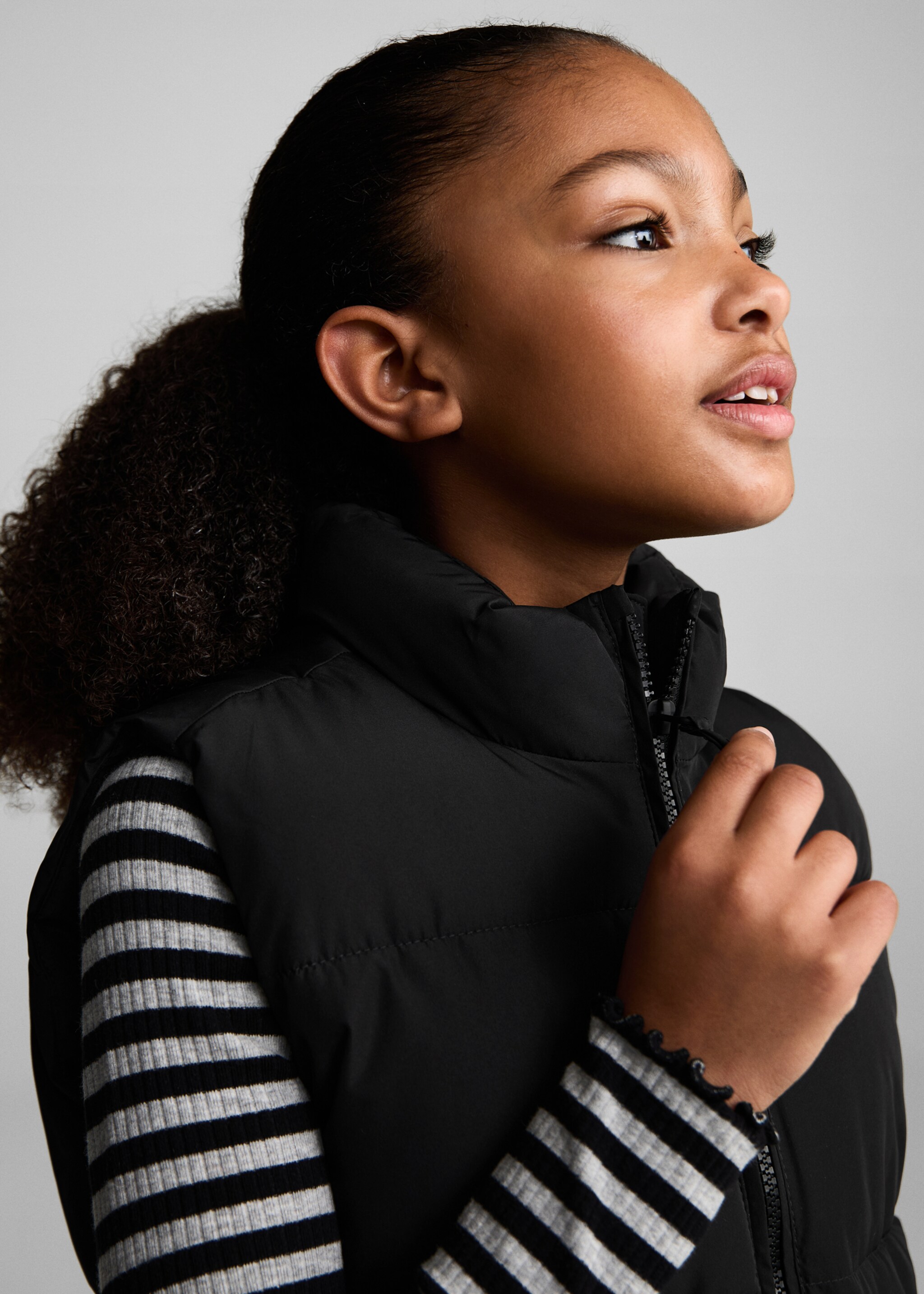 Long quilted gilet - Details of the article 1