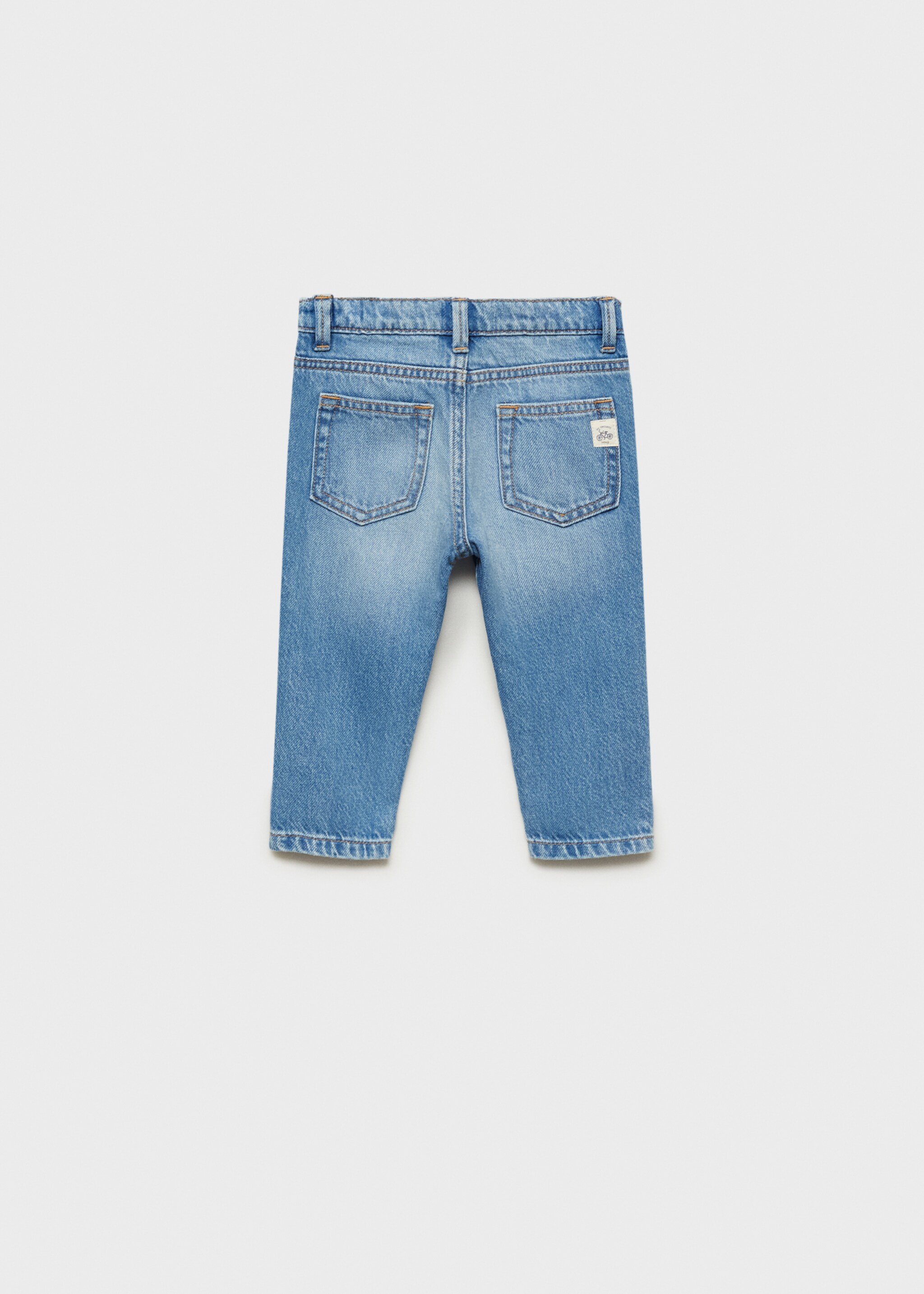 Jeans skinny rotos decorativos - Reverso del artículo