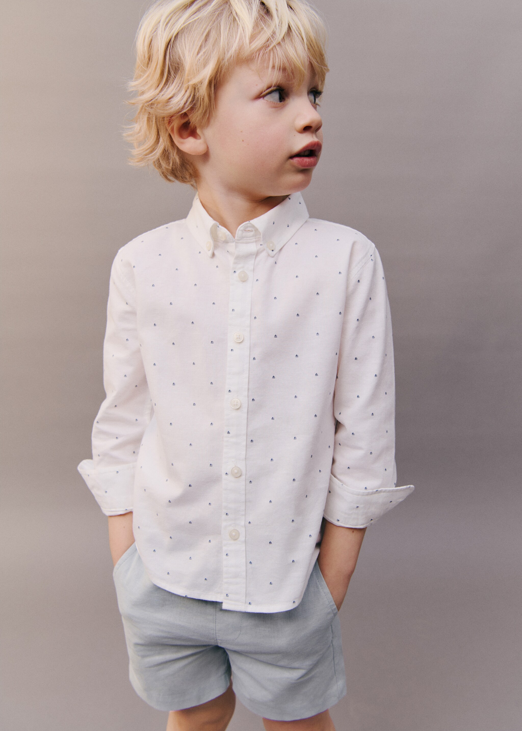 Printed Oxford shirt - Details of the article 5