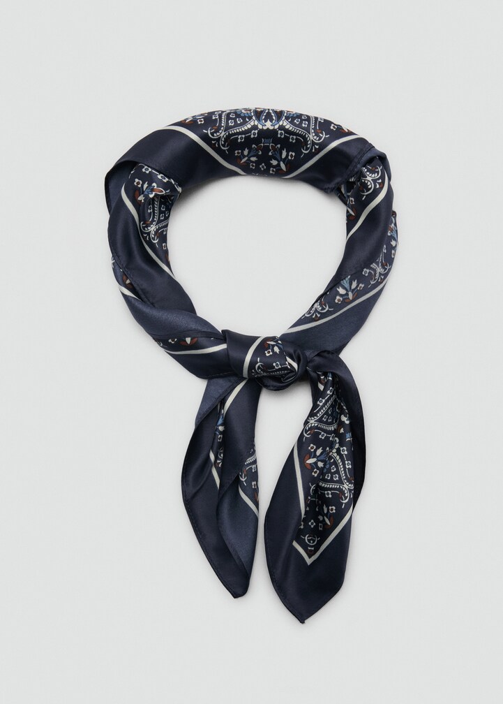 Libra Printed Satin Scarf main image 1