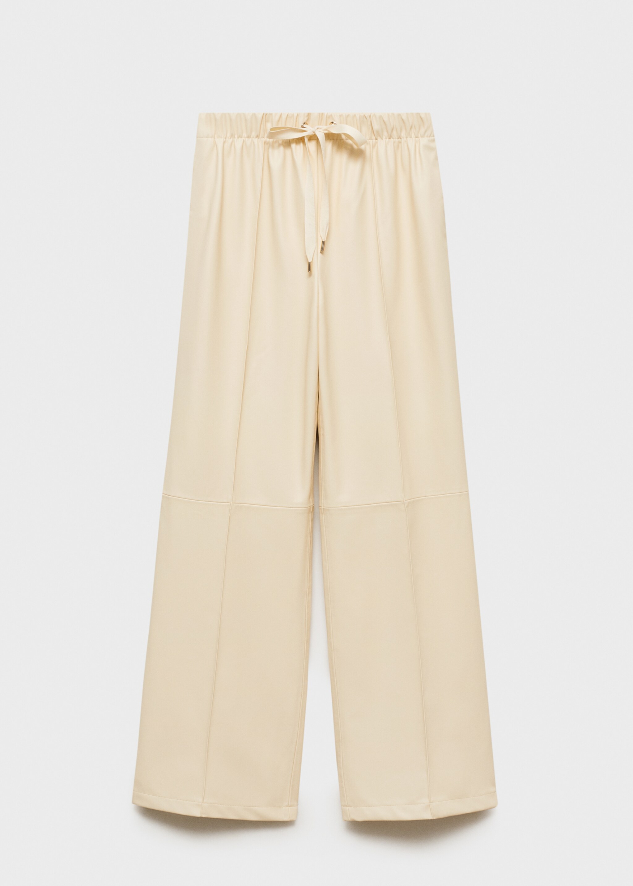 Wide leg leather-effect trousers - Article without model