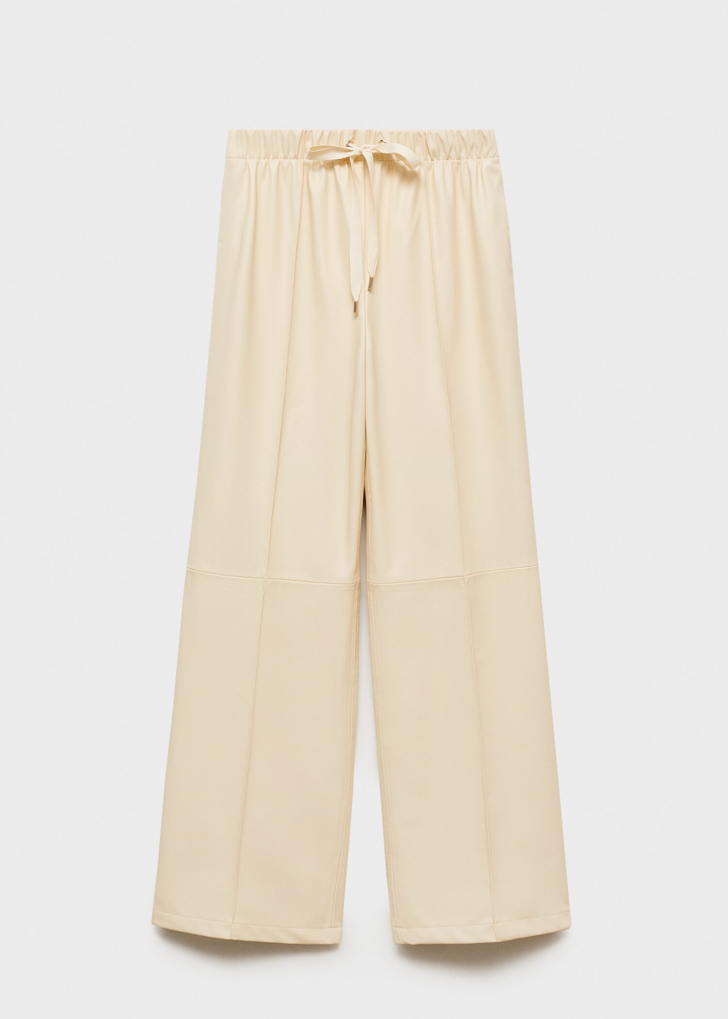 Wide-leg leather-effect trousers - Article without model