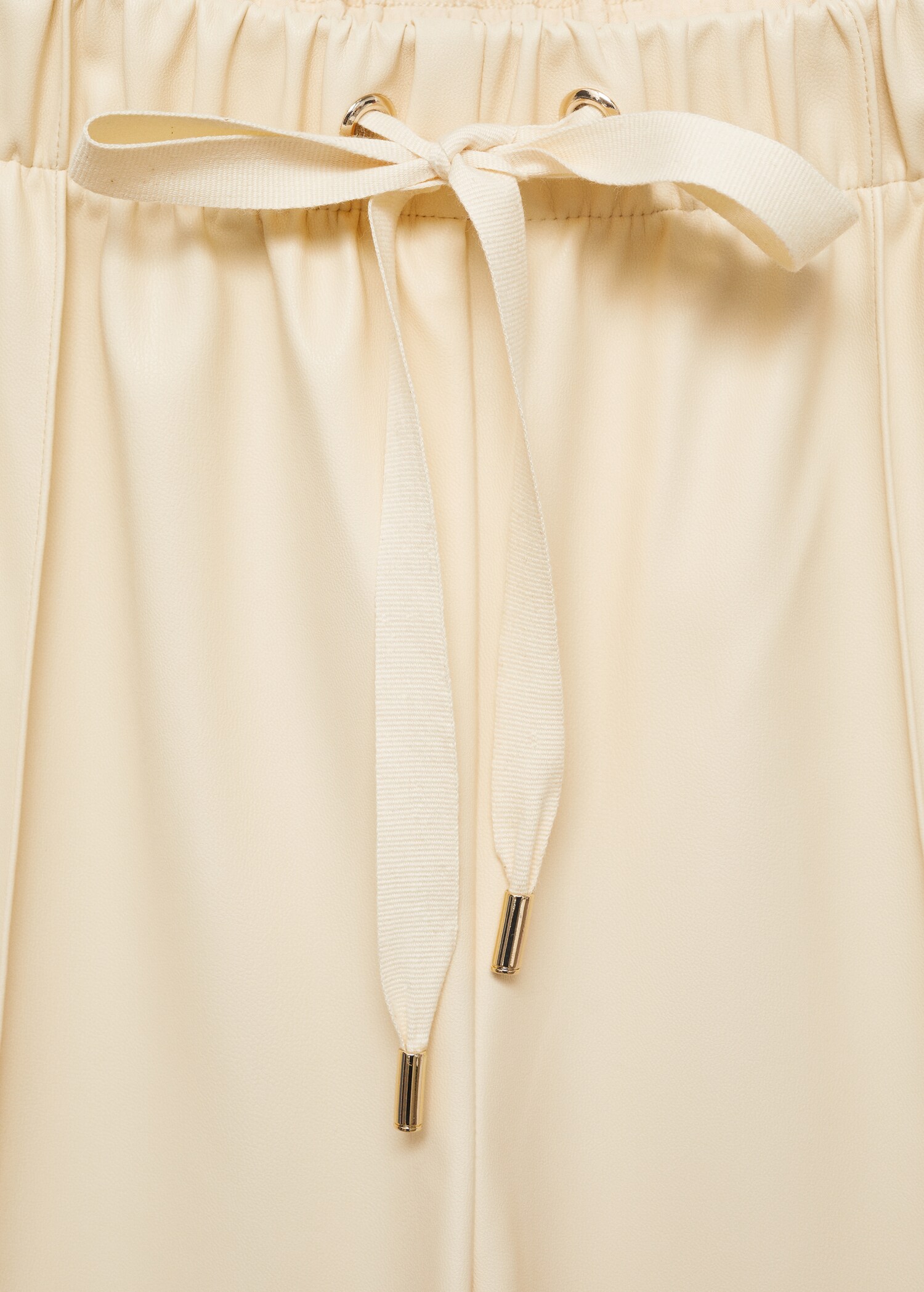 Wide-leg leather-effect trousers - Details of the article 8