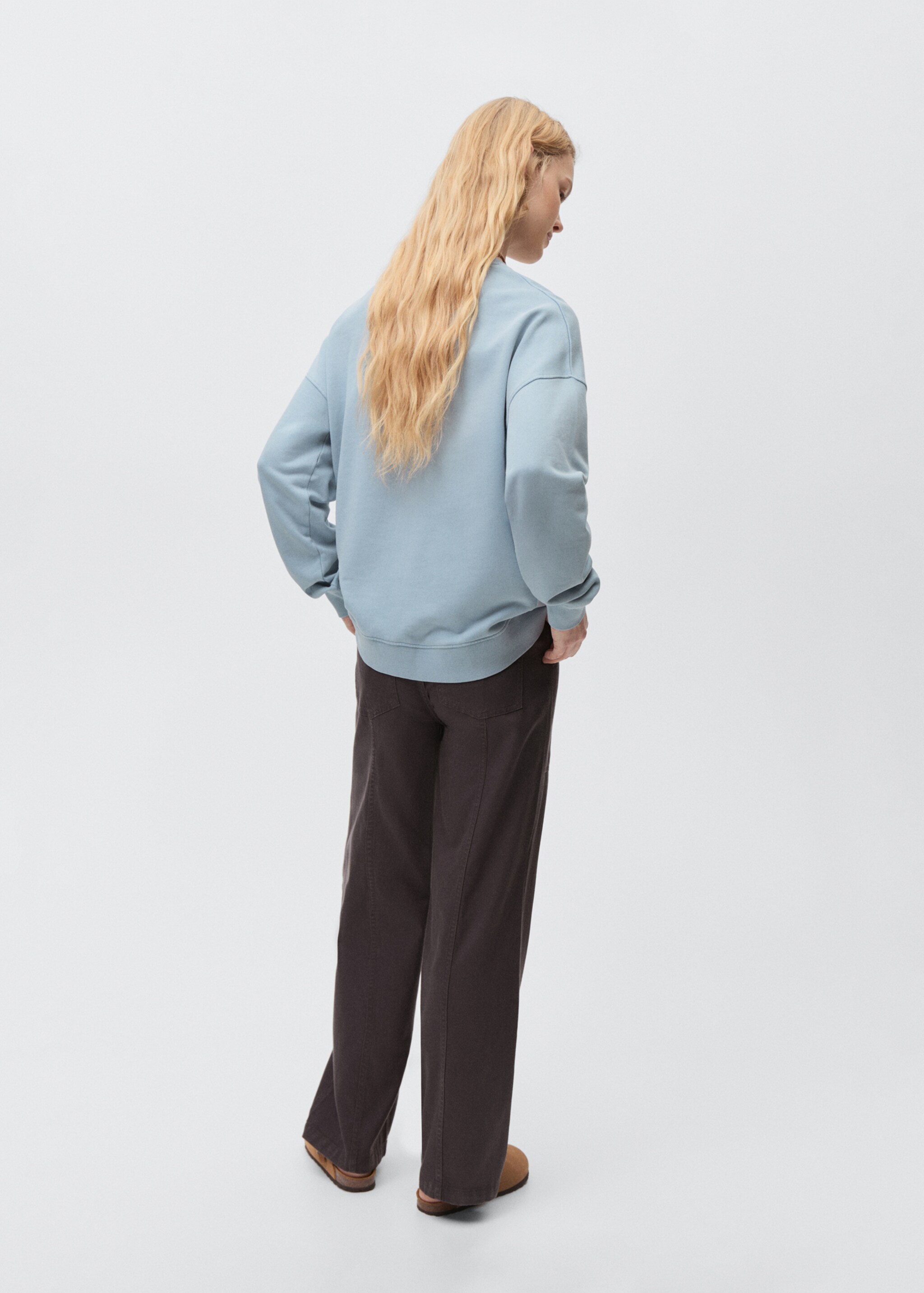 Printed cotton sweatshirt - Reverse of the article