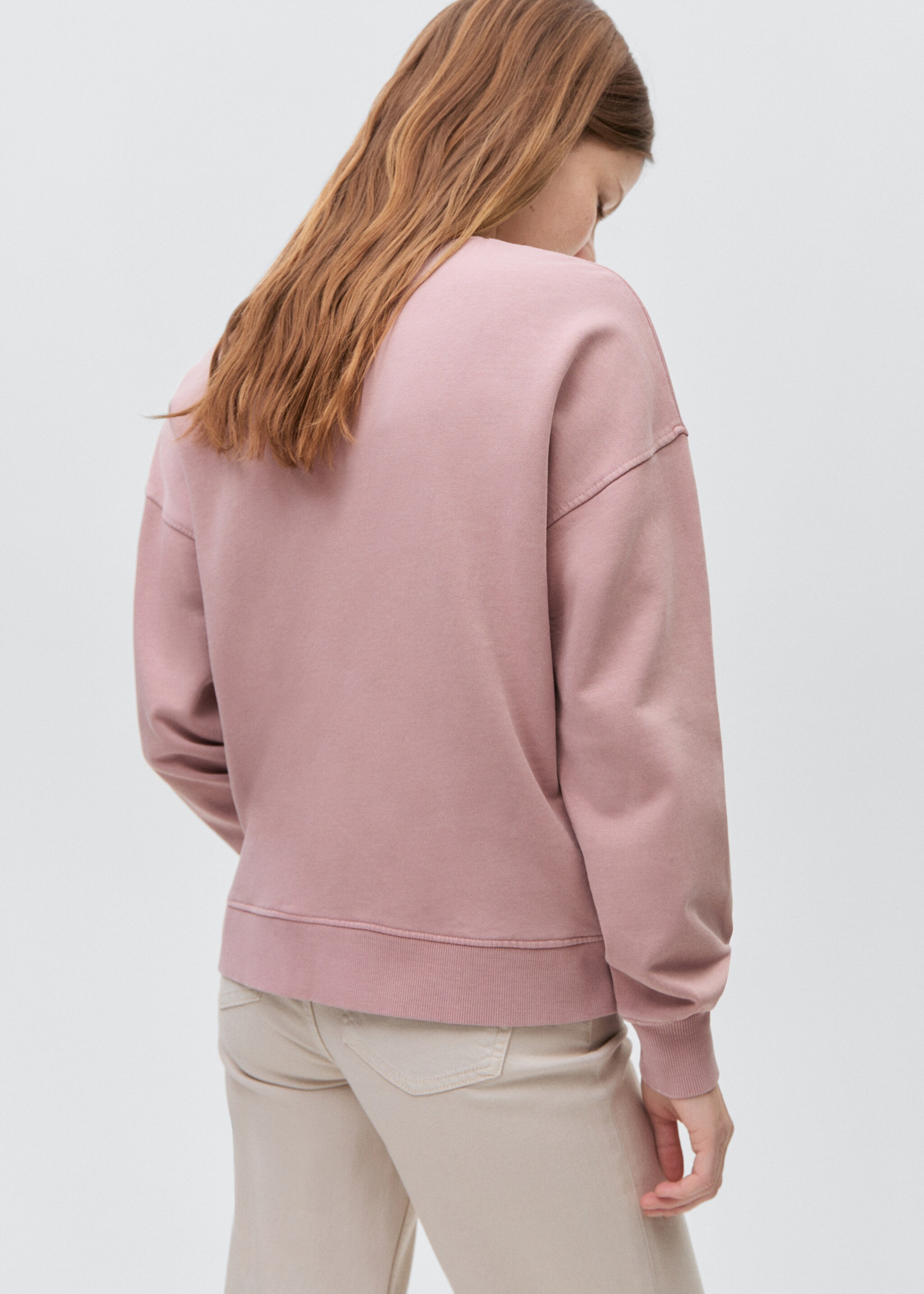 Cotton-blend printed sweatshirt - Reverse of the article