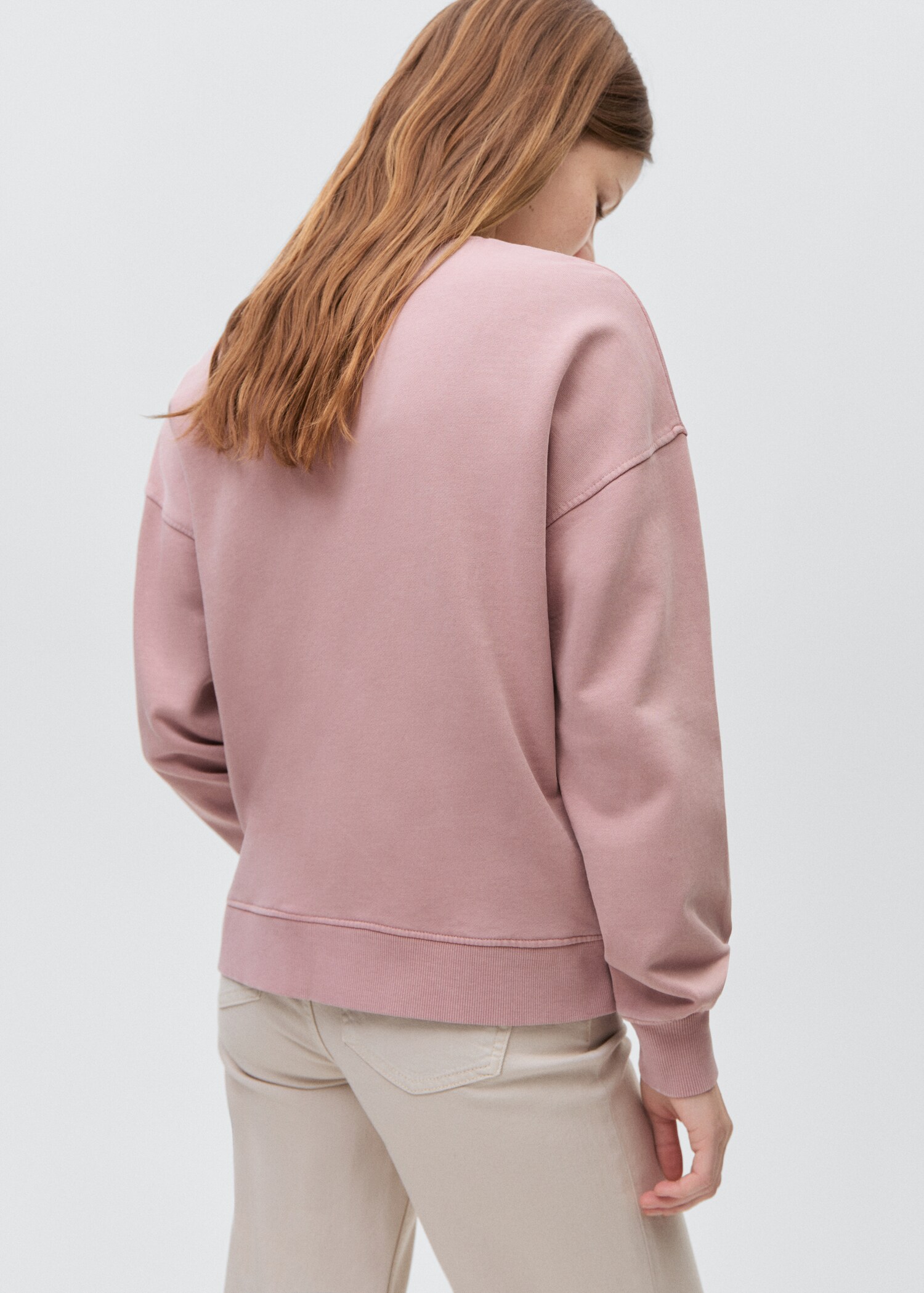 Cotton-blend printed sweatshirt - Reverse of the article