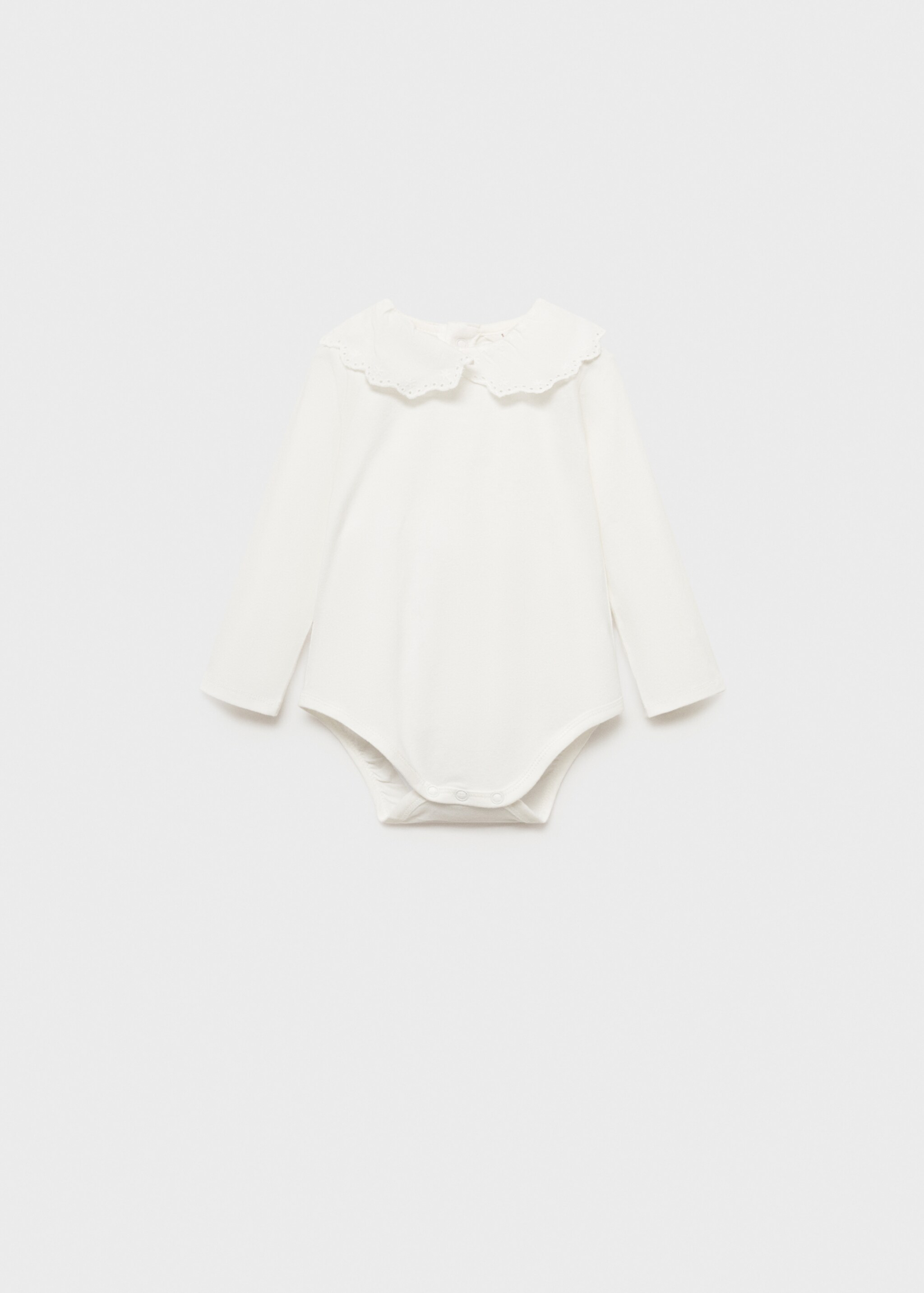 Bestickter Body mit Babydollkragen - Artikel ohne Model