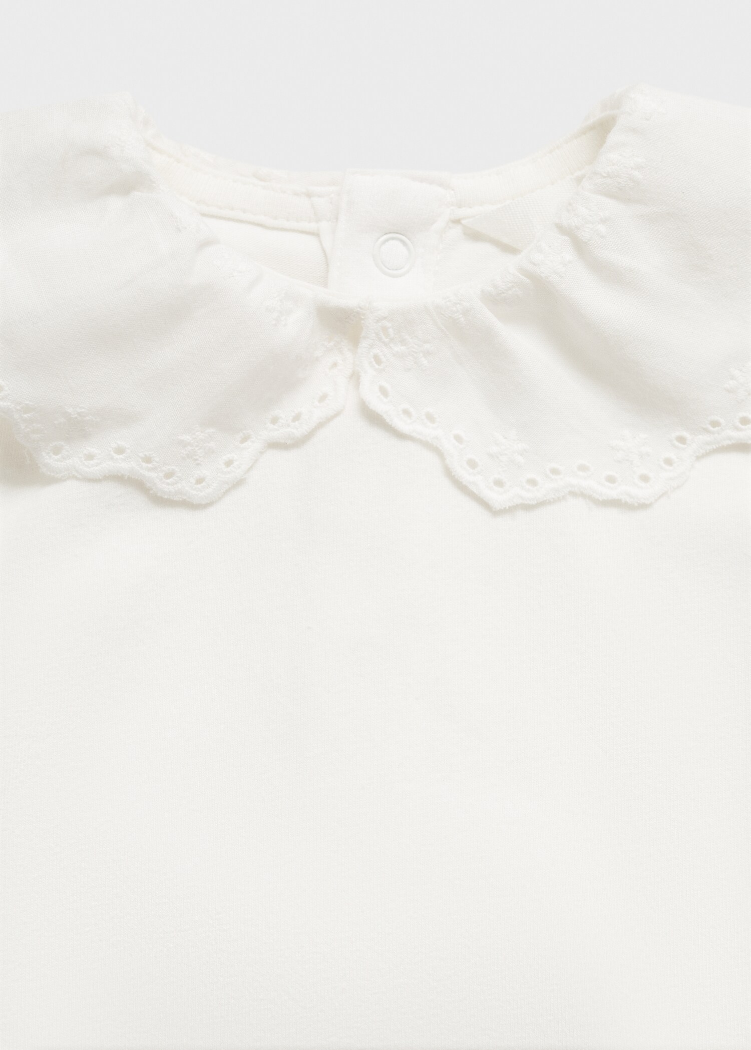 Body s izvezenim babydoll ovratnikom - Detalji artikla 0
