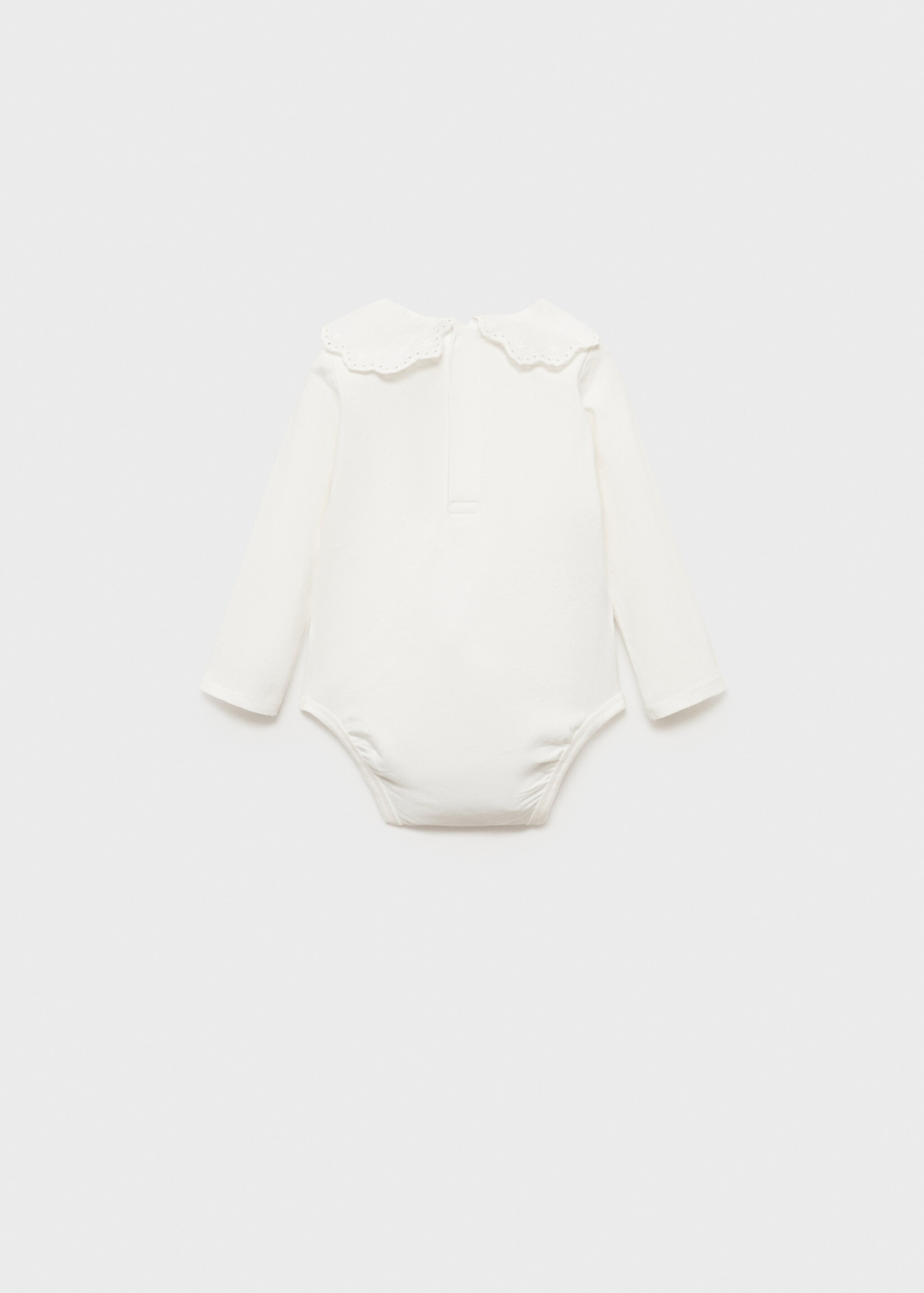 Bestickter Body mit Babydollkragen - Rückseite des Artikels