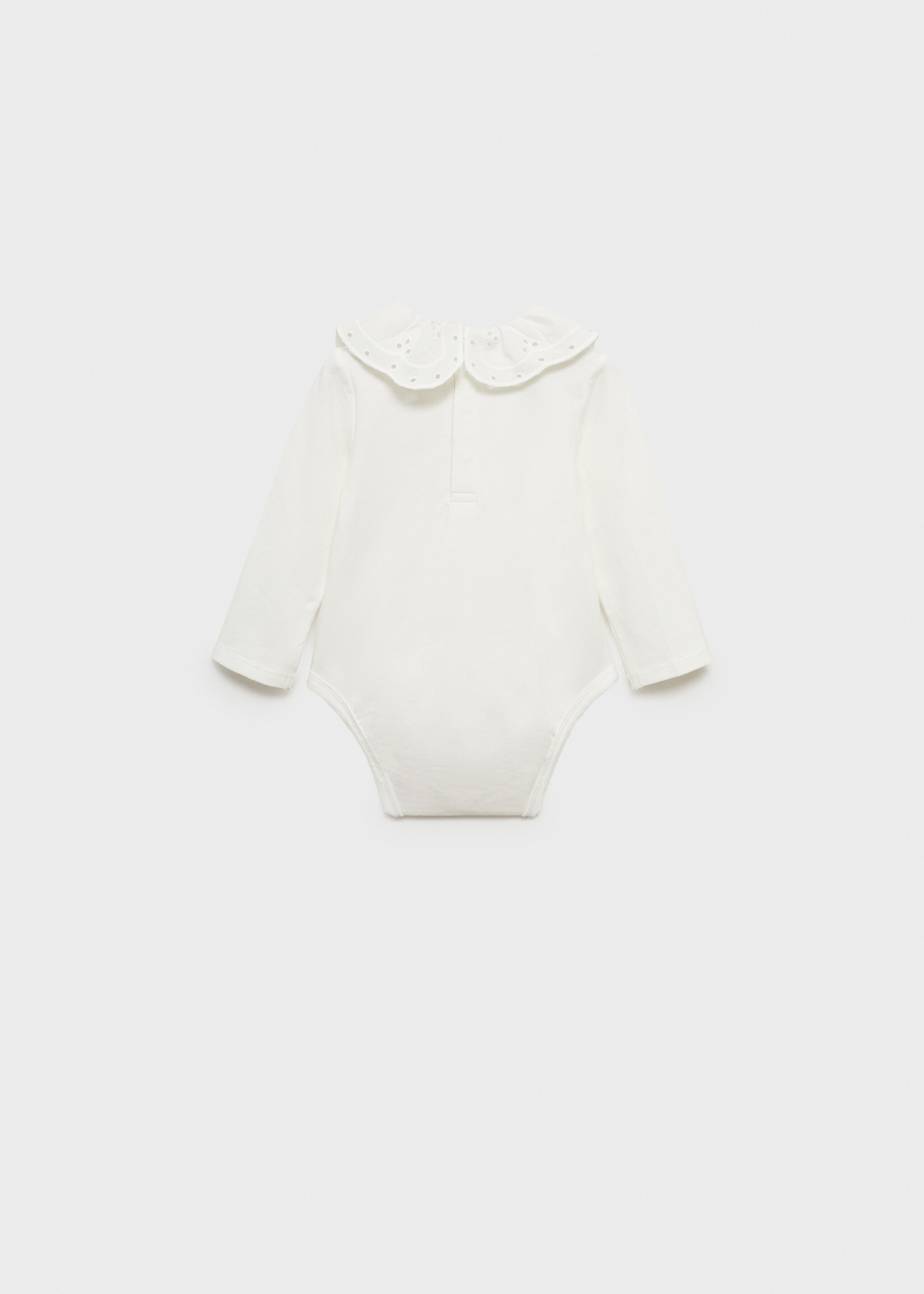 Bestickter Body mit Babydollkragen - Rückseite des Artikels