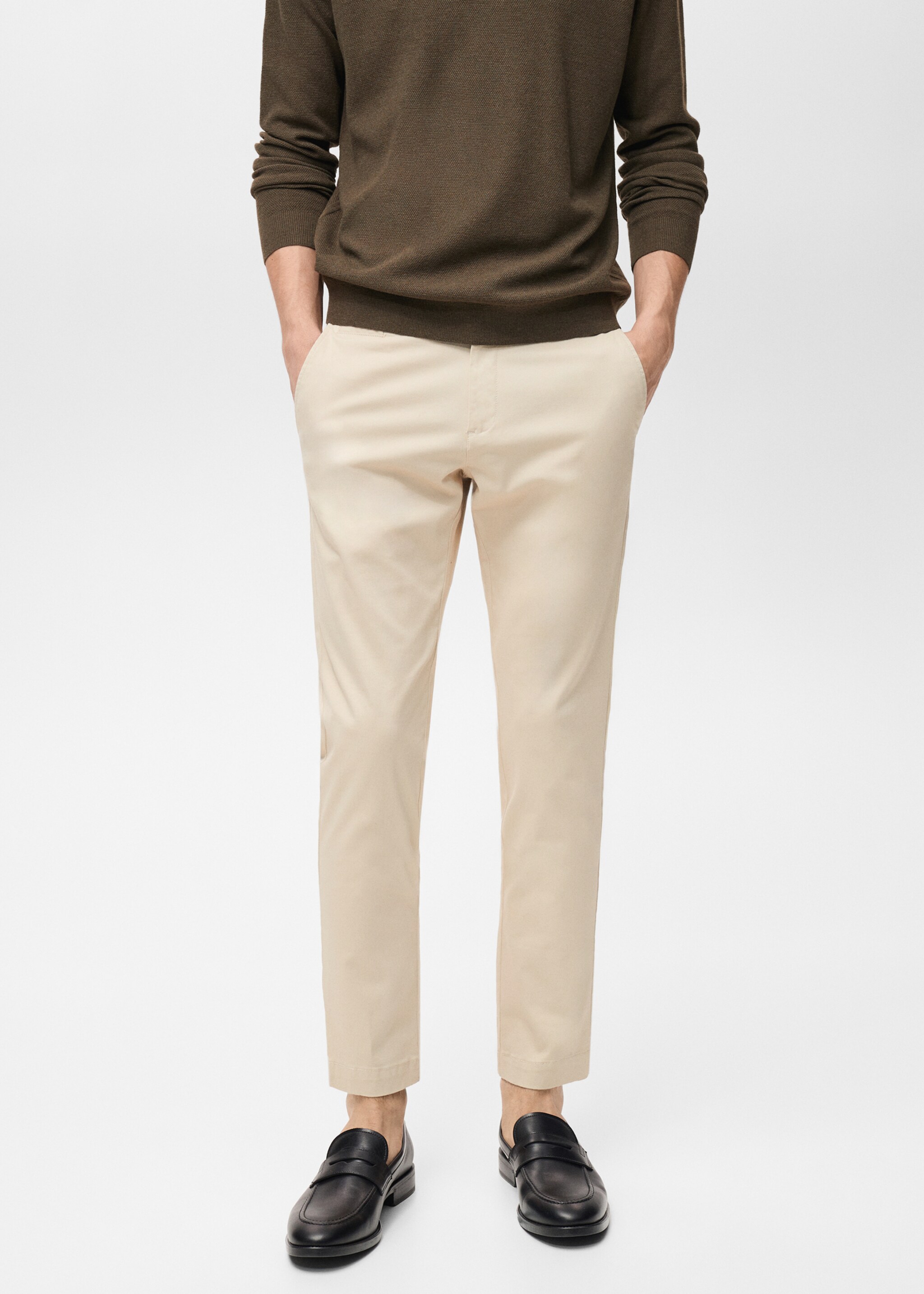 Укороченные брюки-чинос Prato tapered fit - Средний план