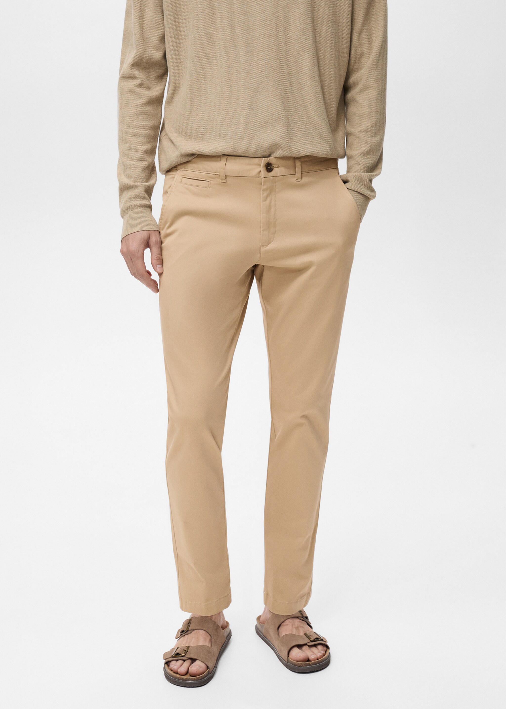 Pantalon Prato chino cropped tapered - Plan moyen