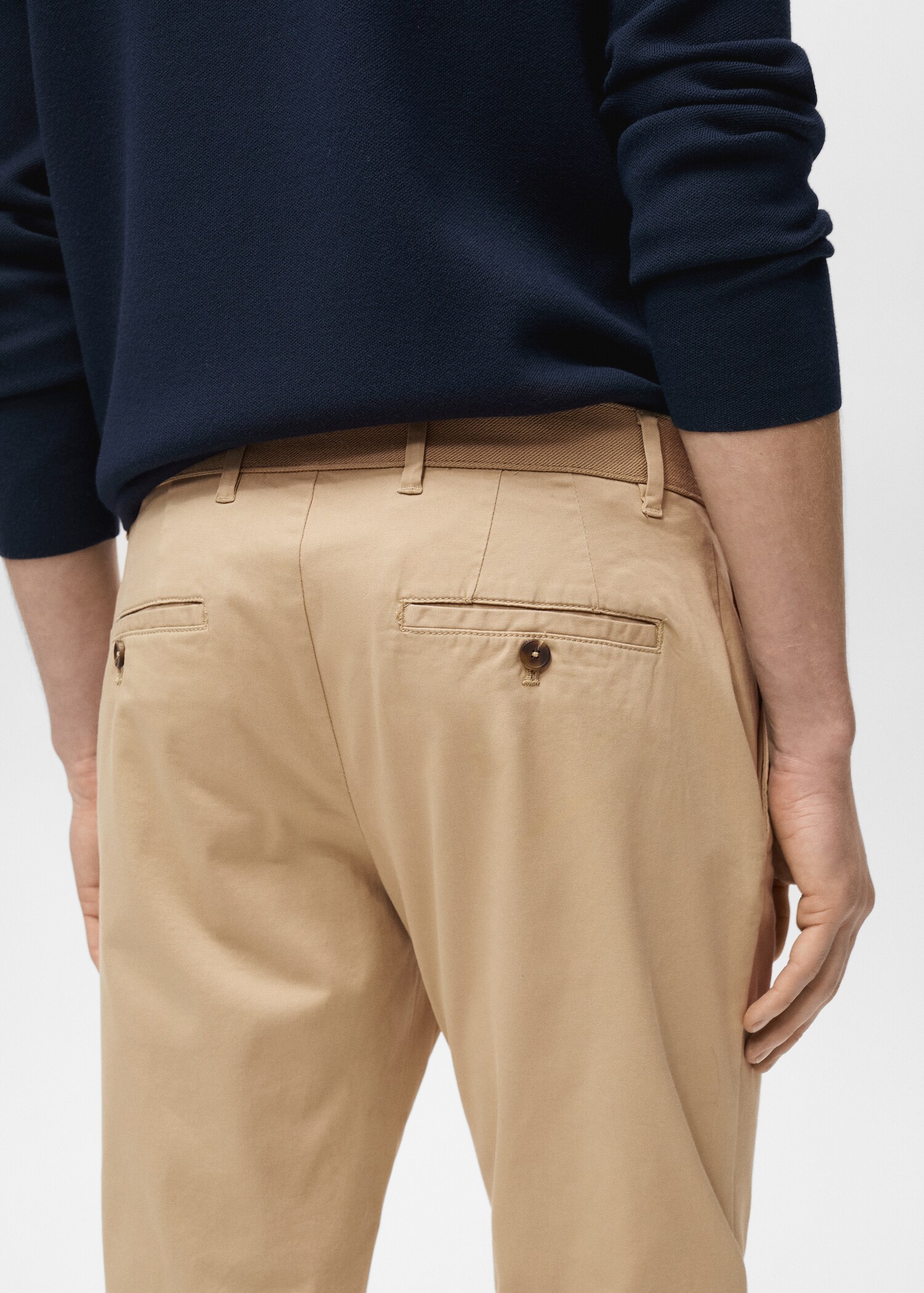 Prato cropped tapered chino trousers - Details of the article 2