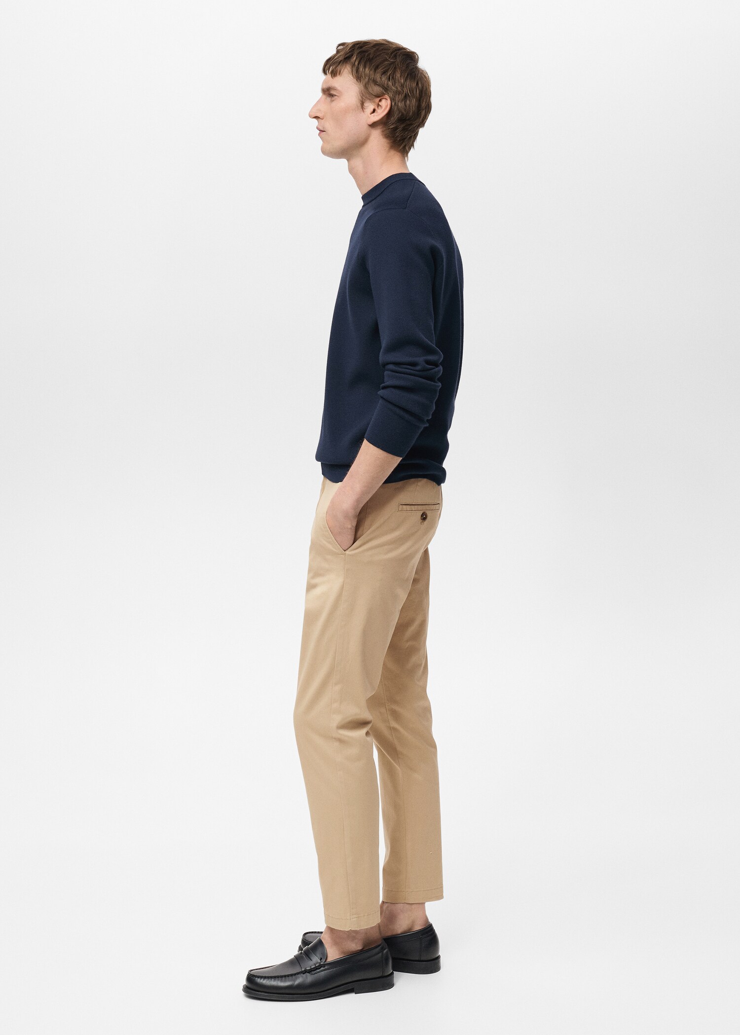 Prato cropped tapered chino trousers - Details of the article 6