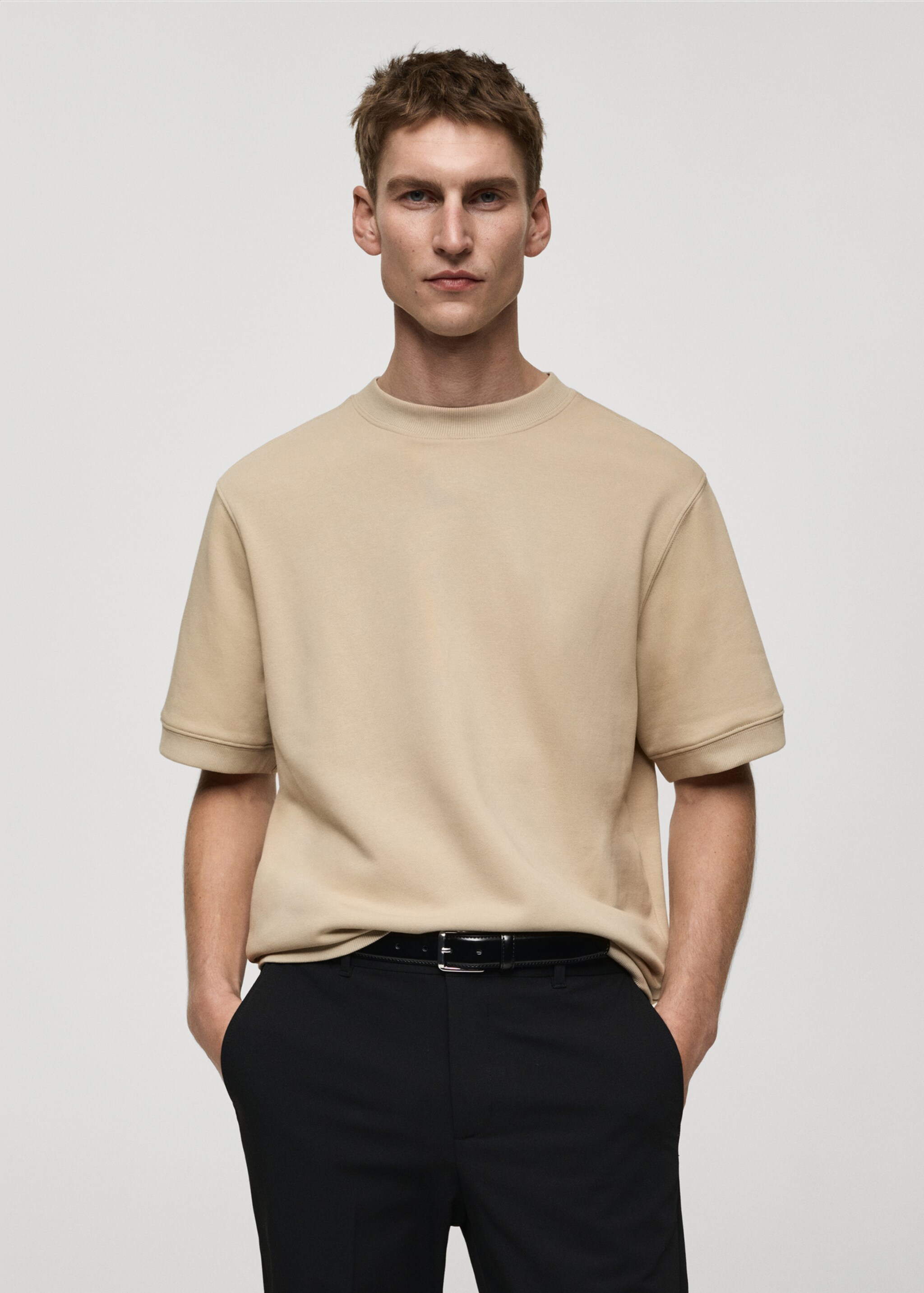 Regular-fit cotton t-shirt - Medium plane