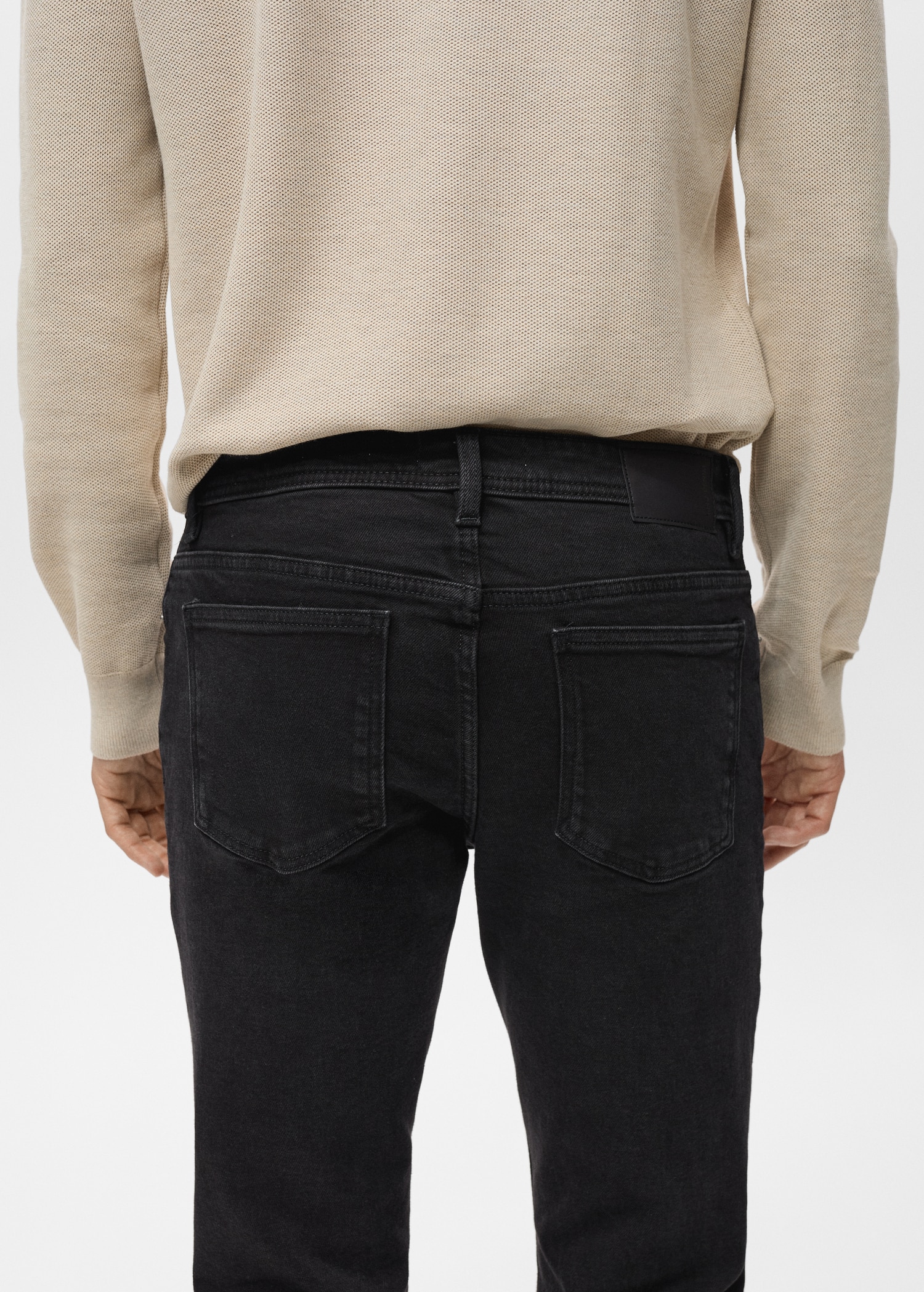Slim fit black Jan jeans - Details of the article 4