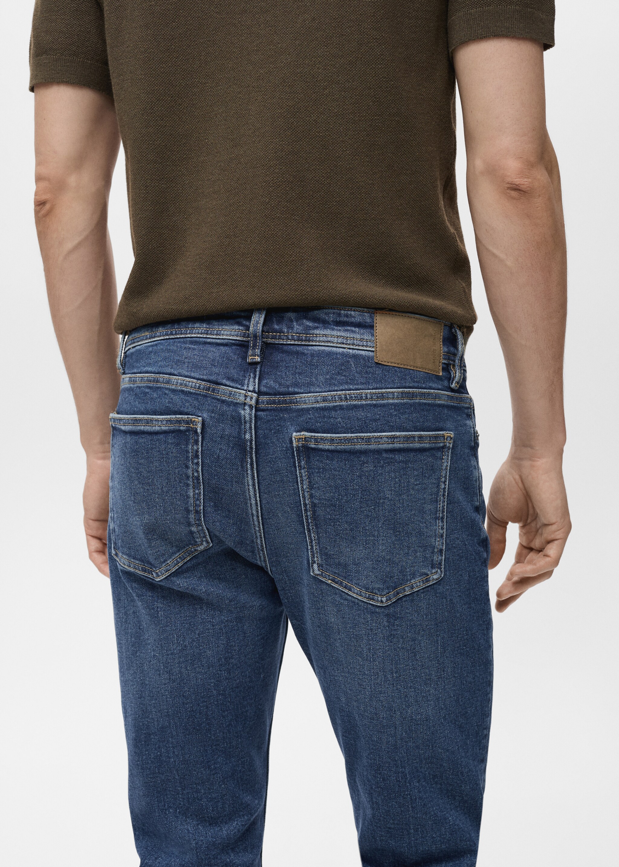 Slim Fit-Jeans Jan im Used-Look mit dunkler Waschung - Detail des Artikels 4