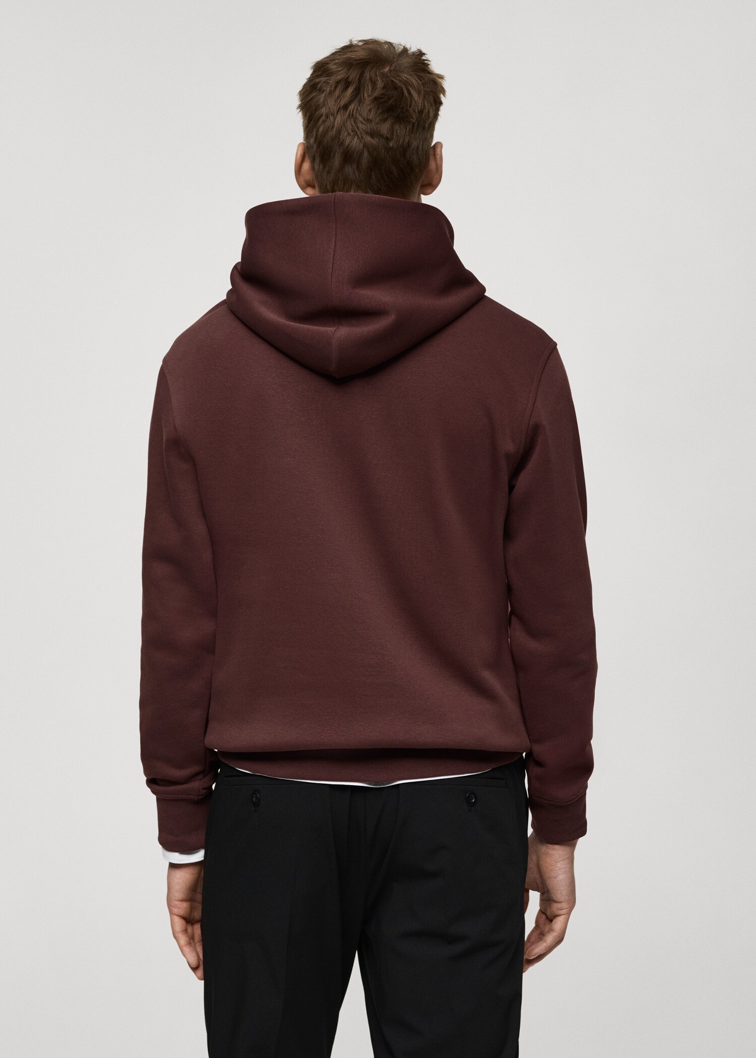 Gemustertes Baumwoll-Sweatshirt - Rückseite des Artikels