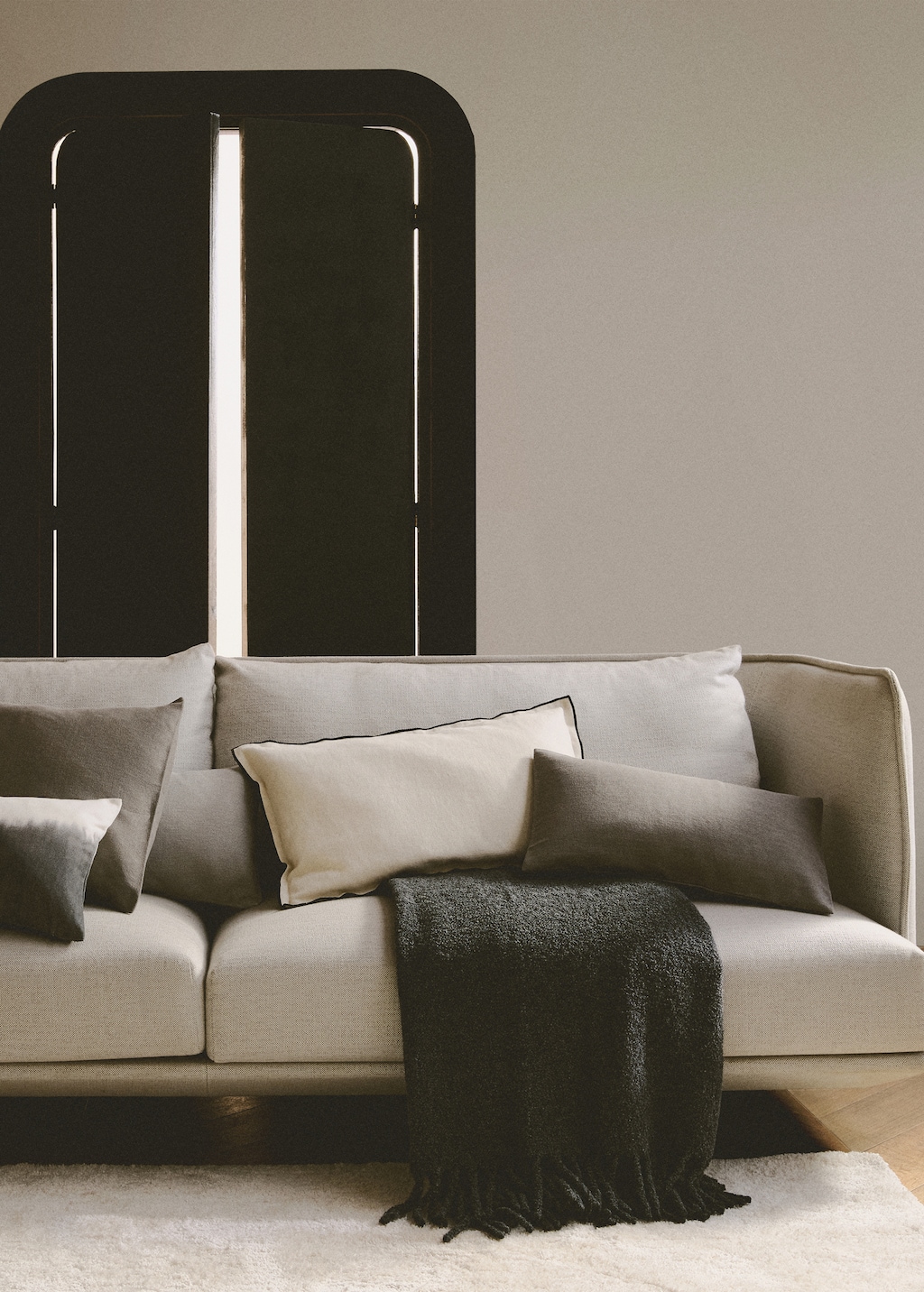 Cushion cover with structure 30x50 cm