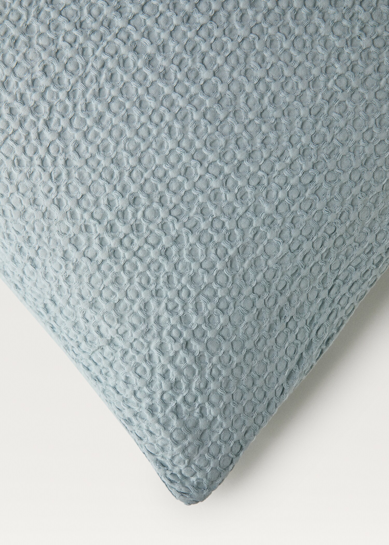 Cotton percale waffle duvet cover for 135 cm bed - Details of the article 3