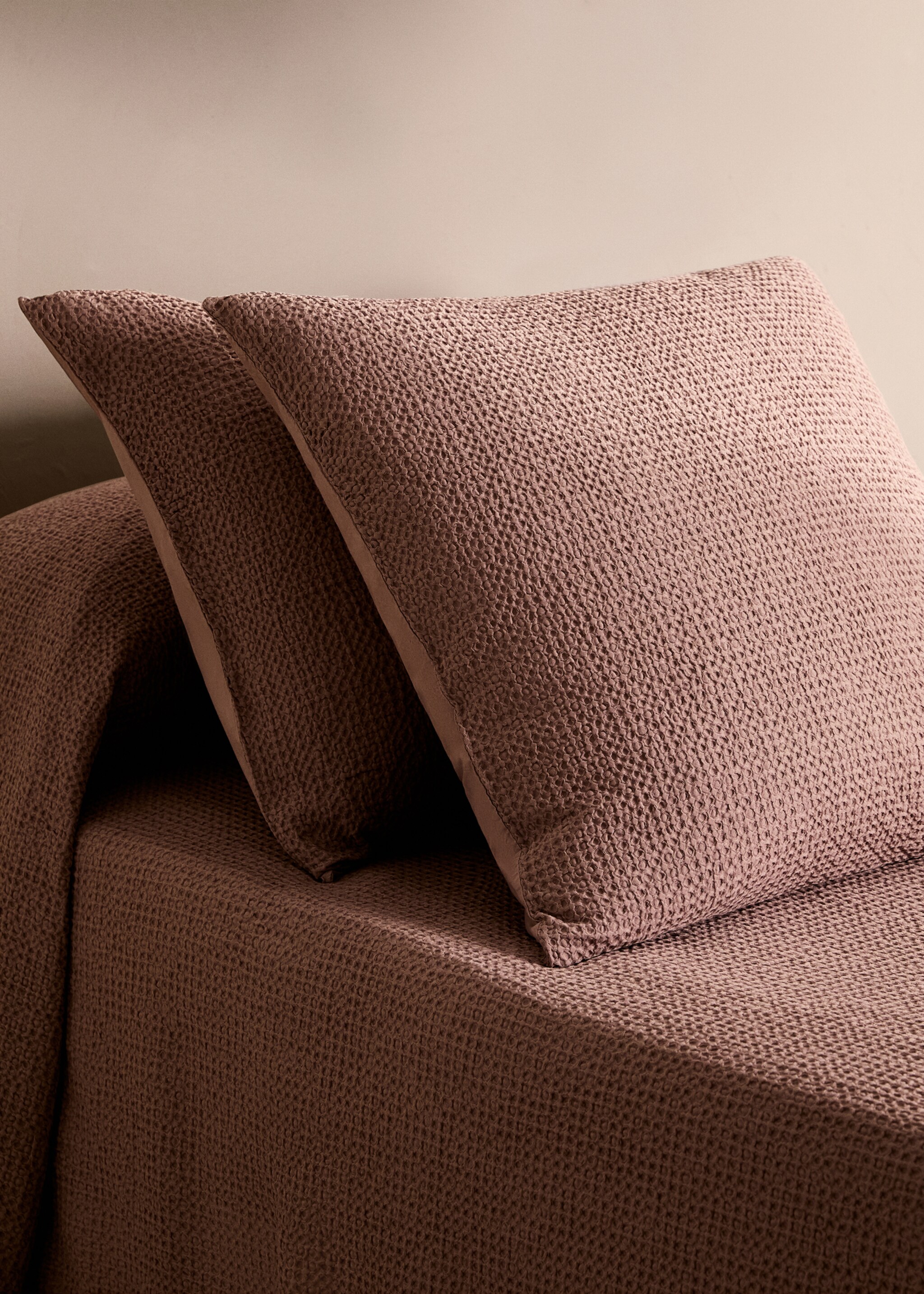 Housse de couette coton percale nid d’abeille lit 135 cm - Détail de l'article 7