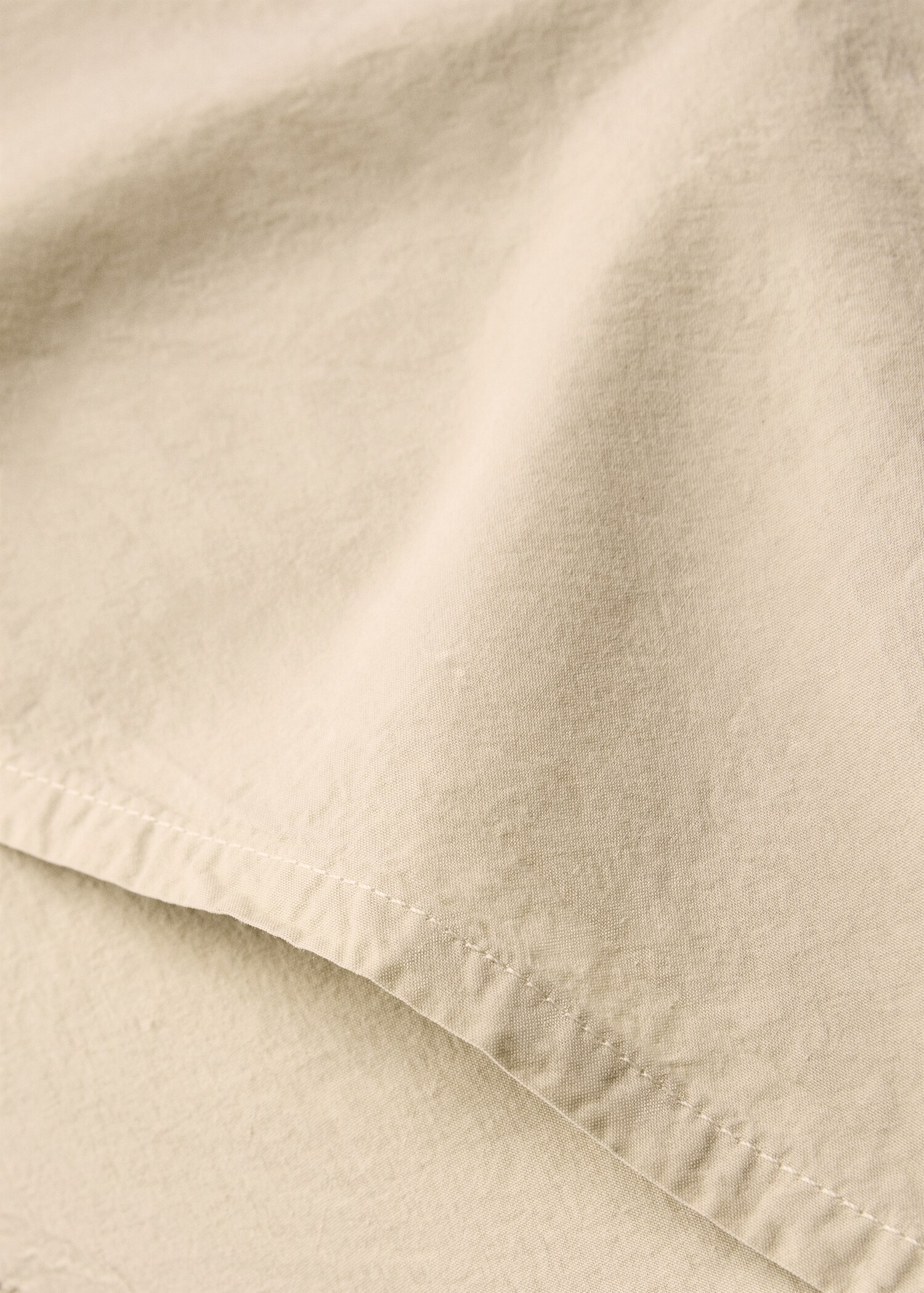 Two cotton waffle percale pillowcases 60x60 cm - Details of the article 1