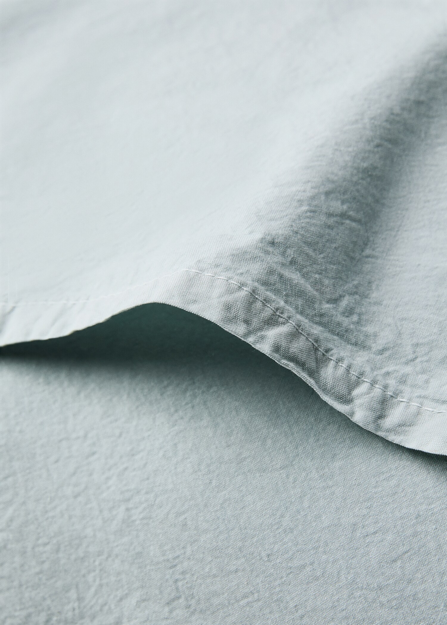Two cotton waffle percale pillowcases 60x60 cm - Details of the article 1