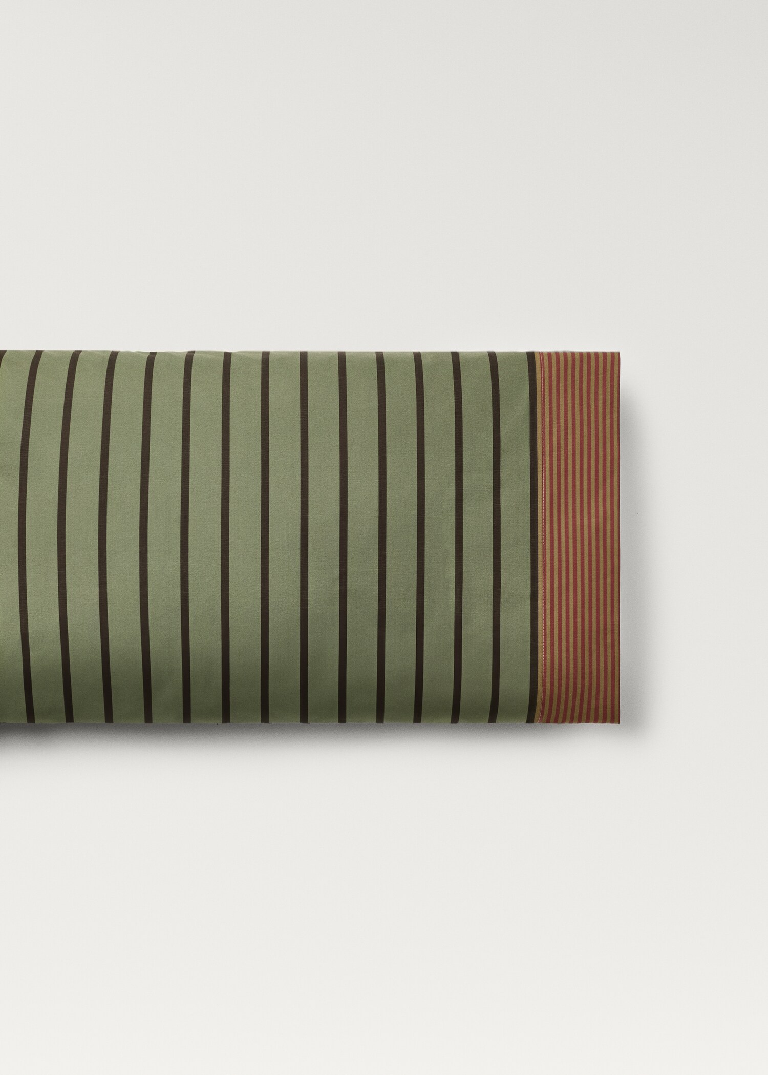 Cotton percale multi-striped pillowcase 45x110 cm - Article without model