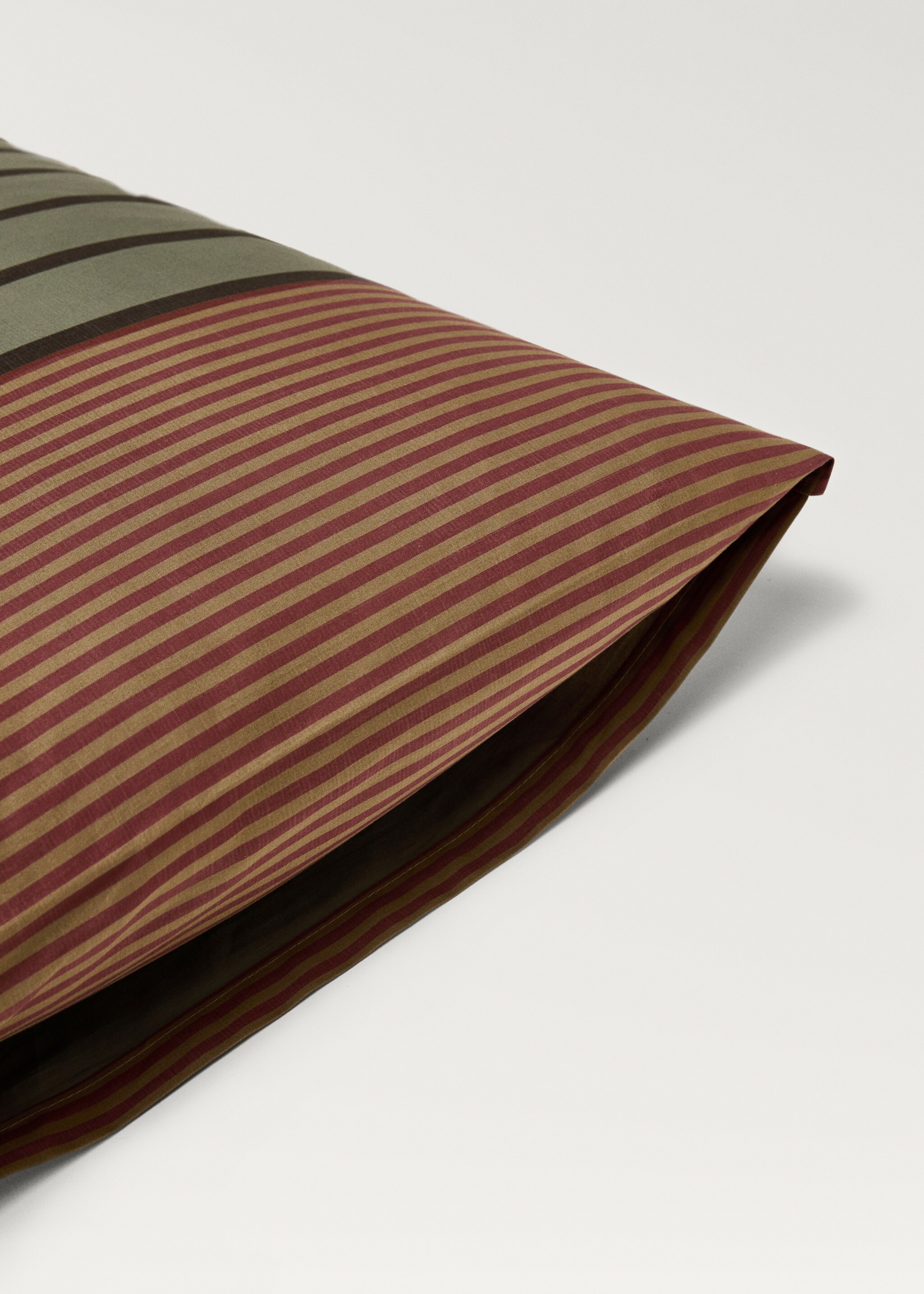 Duas capas de almofada de percal multirriscas 50x75 cm - Pormenor do artigo 3