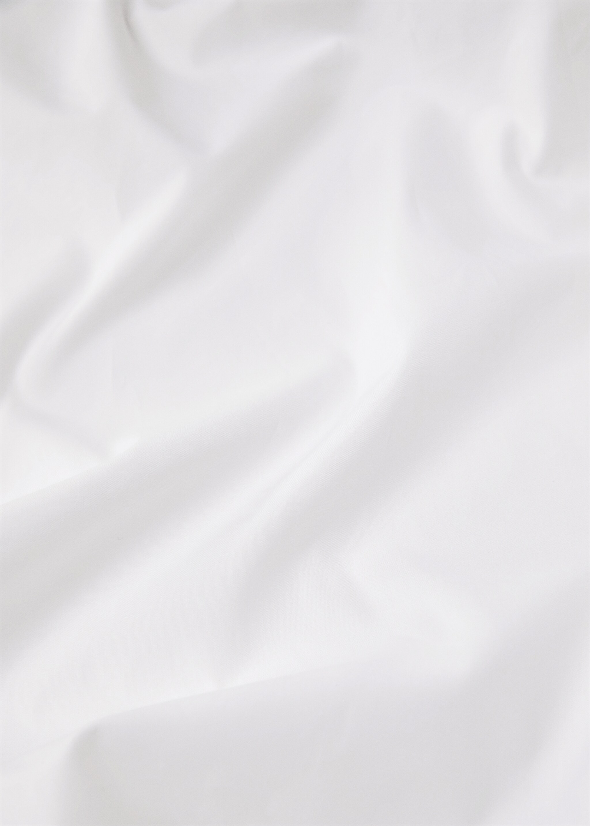 Cotton percale top sheet with scalloped detail for 150/160 cm bed - Details of the article 2