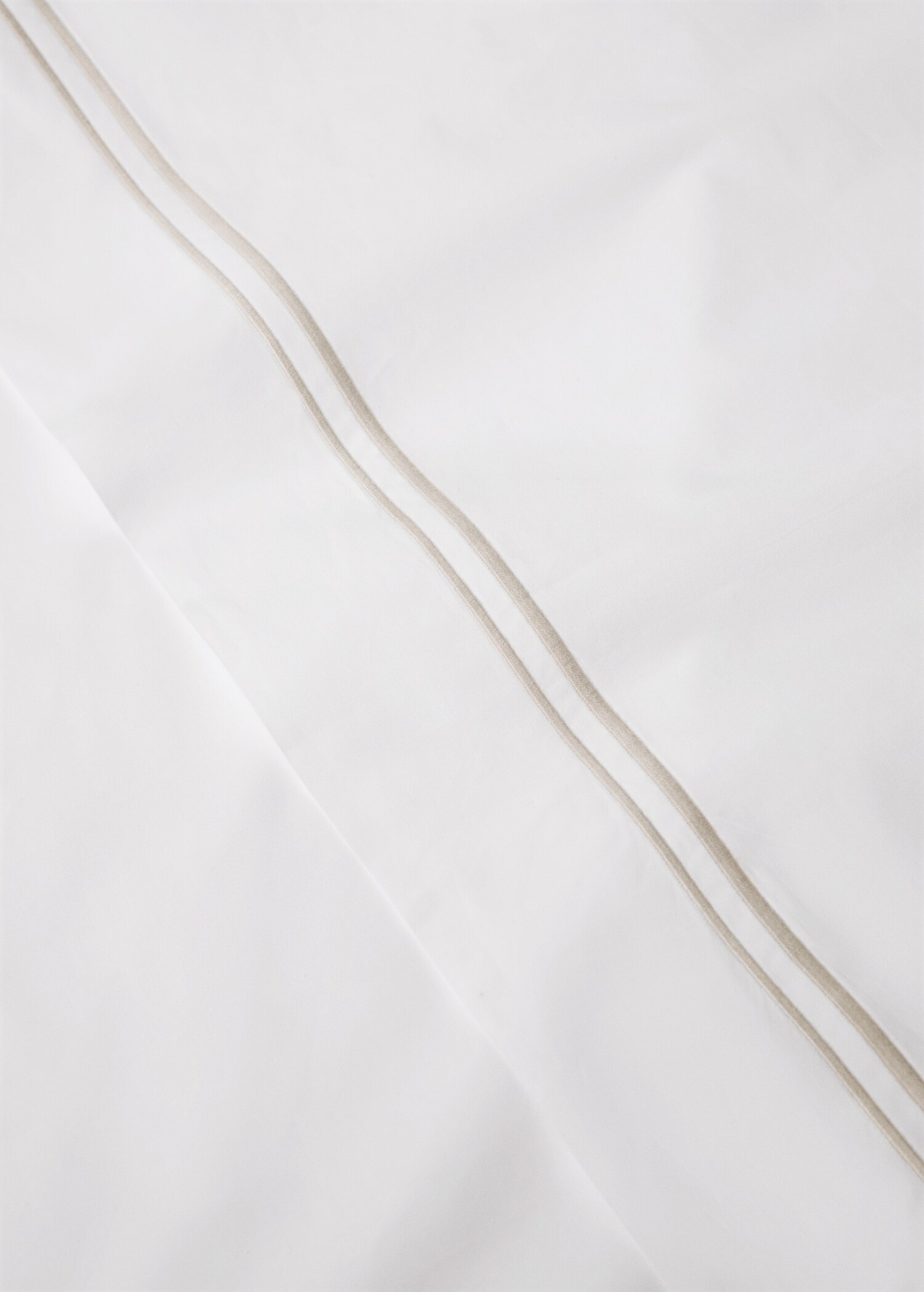 Prostěradlo pod přikrývku z bavlněného perkálu s vsazenou paspulkou, na postel 150/160 cm - Detail zboží 3