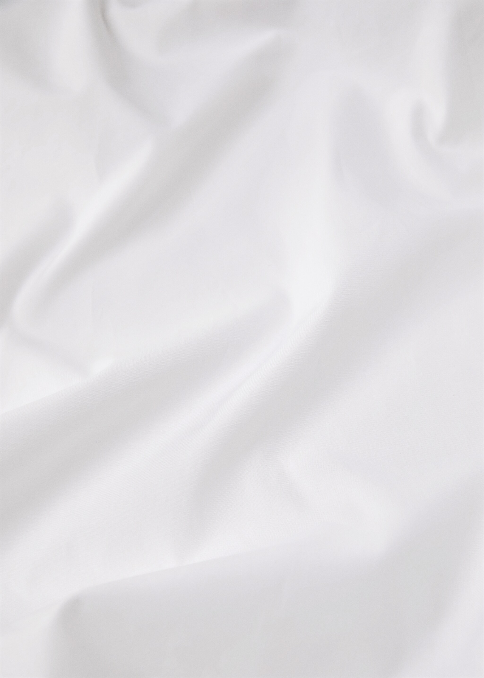 Cotton percale top sheet with scalloped detail for 150/160 cm bed - Details of the article 2