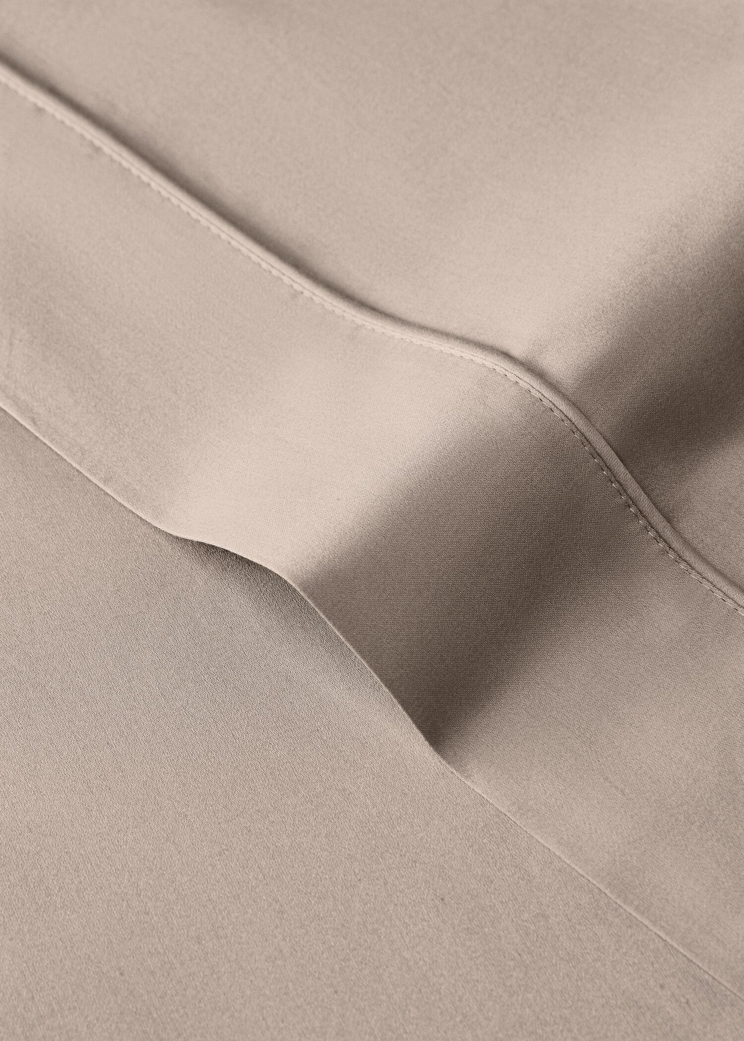 Drap plat coton satin 600 fils lit 90 cm - Détail de l'article 1