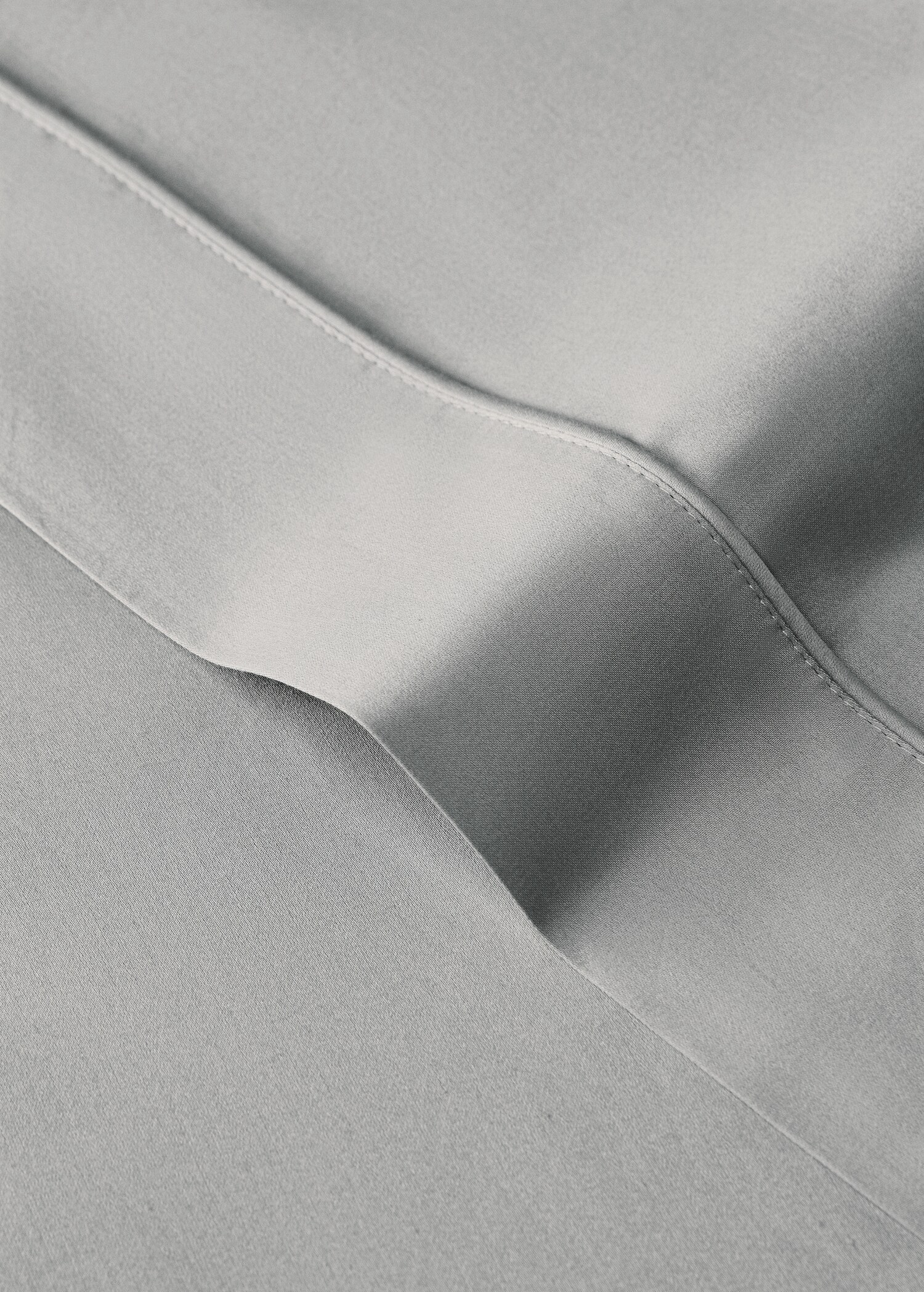 Drap plat coton satin 600 fils lit 90 cm - Détail de l'article 1