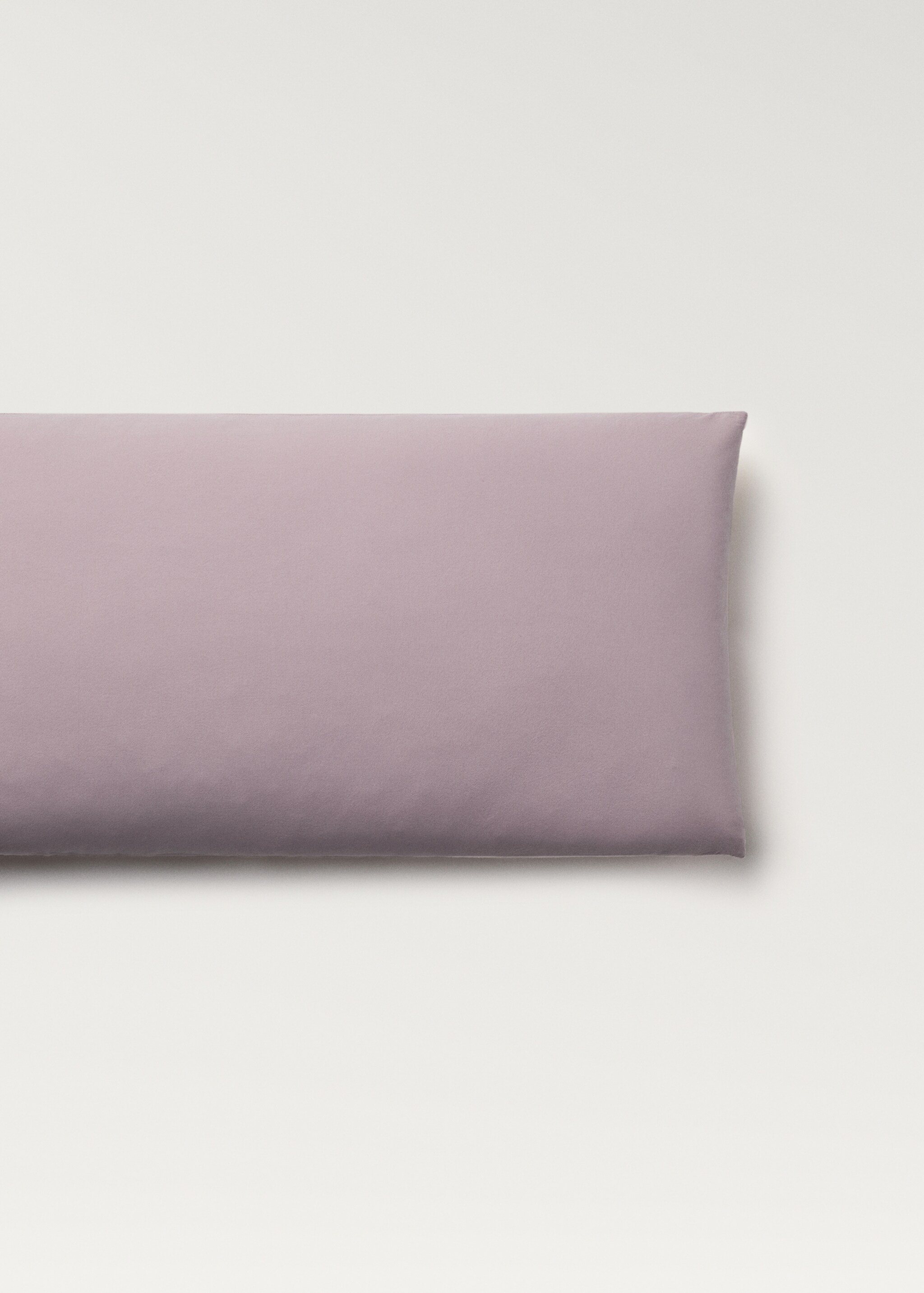 Washed cotton pillowcase with ties, 45x110 cm - Article without model