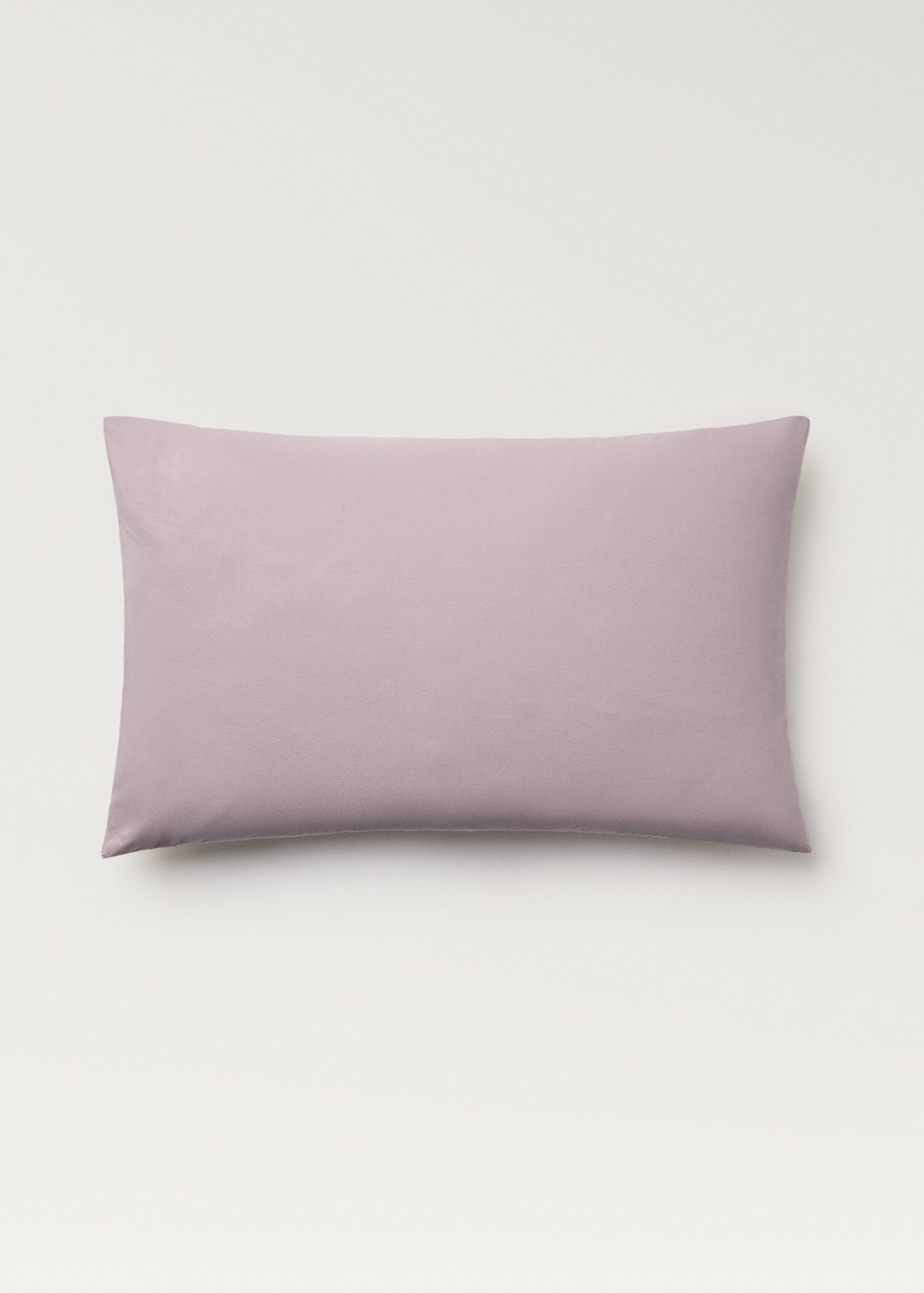 Two washed cotton pillowcases with ties 50x75 cm - Article without model