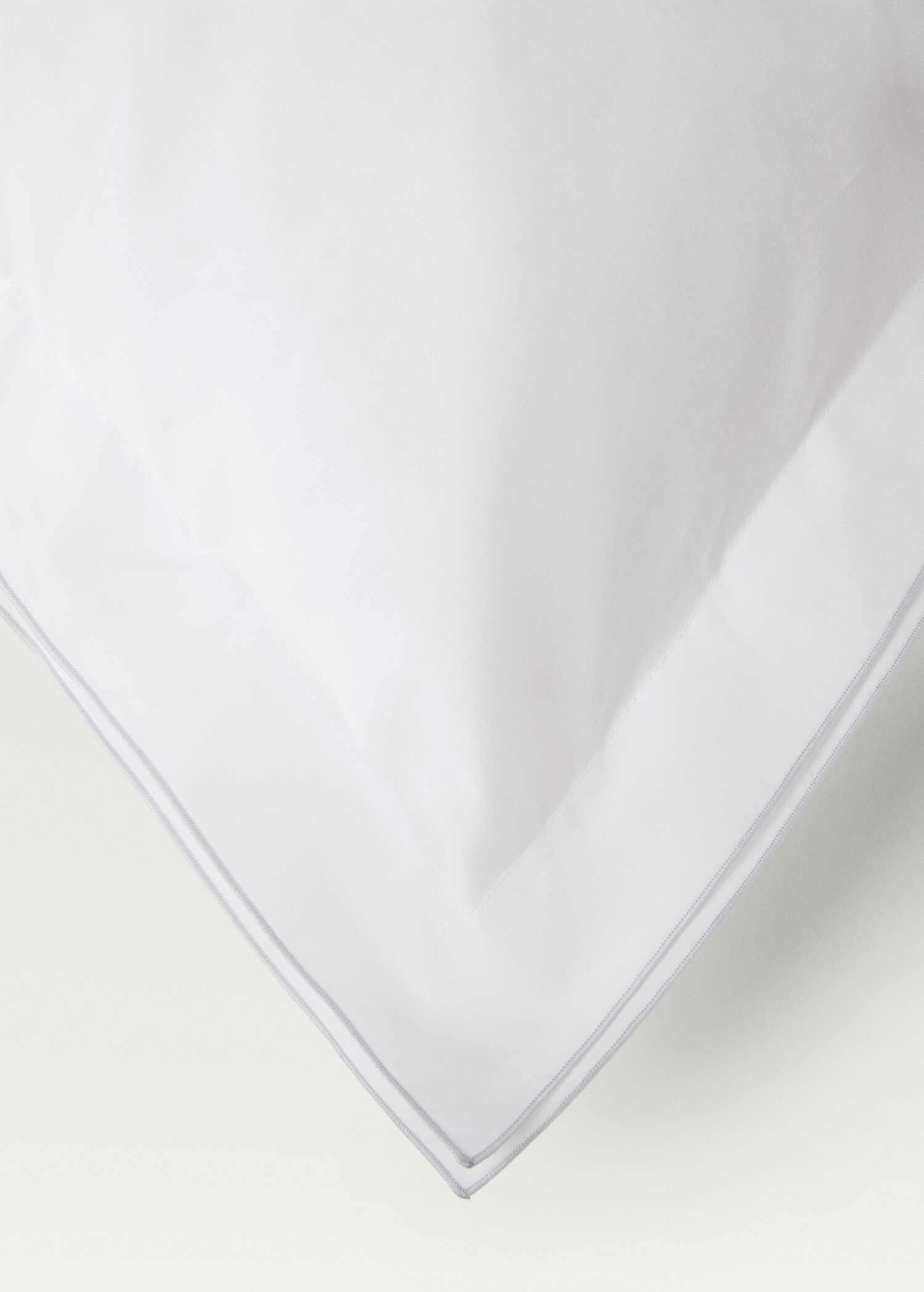 Deux taies d'oreiller percale de coton double overlock 60x60 cm - Détail de l'article 3