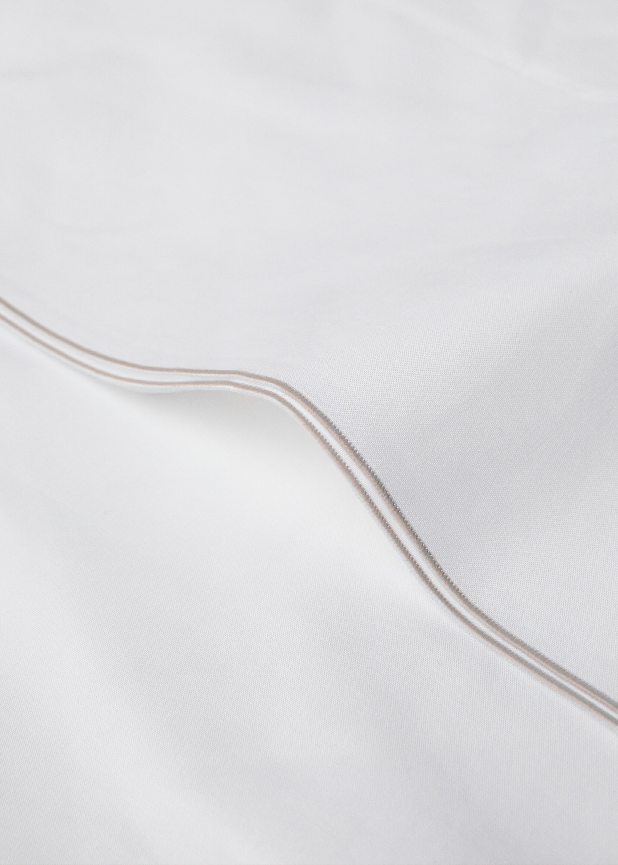Kopfkissenbezug aus Baumwoll-Perkal mit doppelter Overlock-Naht 45 x 110 cm - Detail des Artikels 2