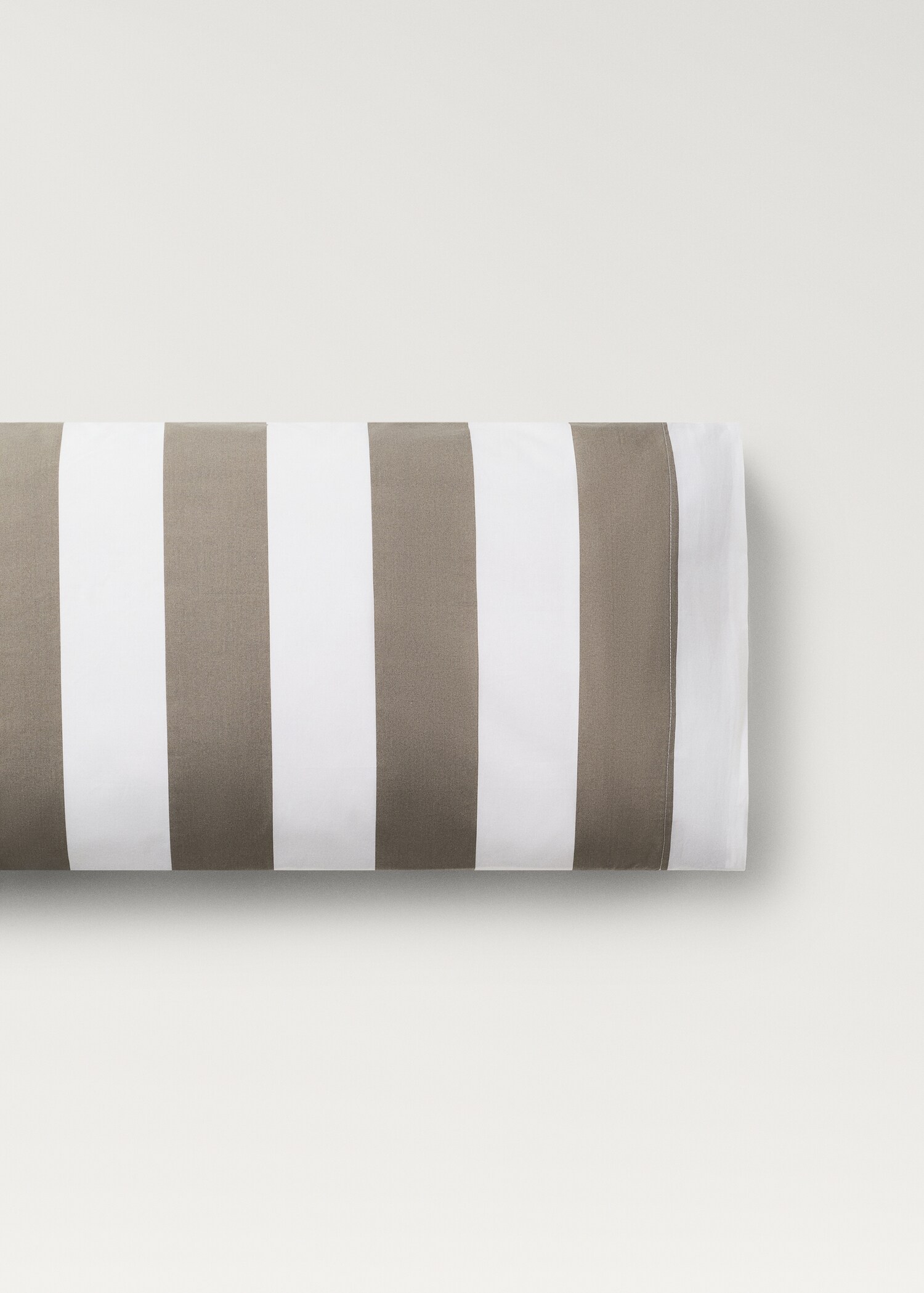 Taie d’oreiller coton percale rayures 45x110 cm - Article sans modèle